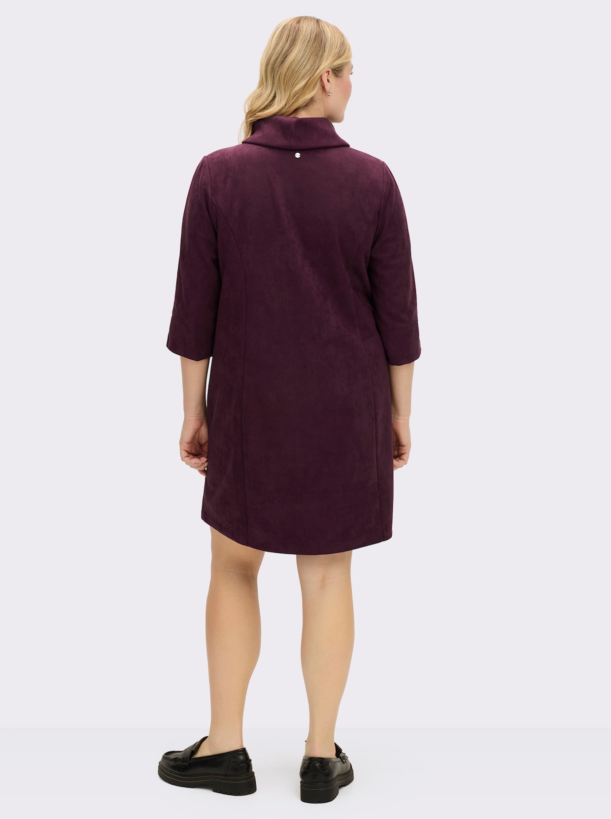 sheego A-Linien-Kleid - burgund