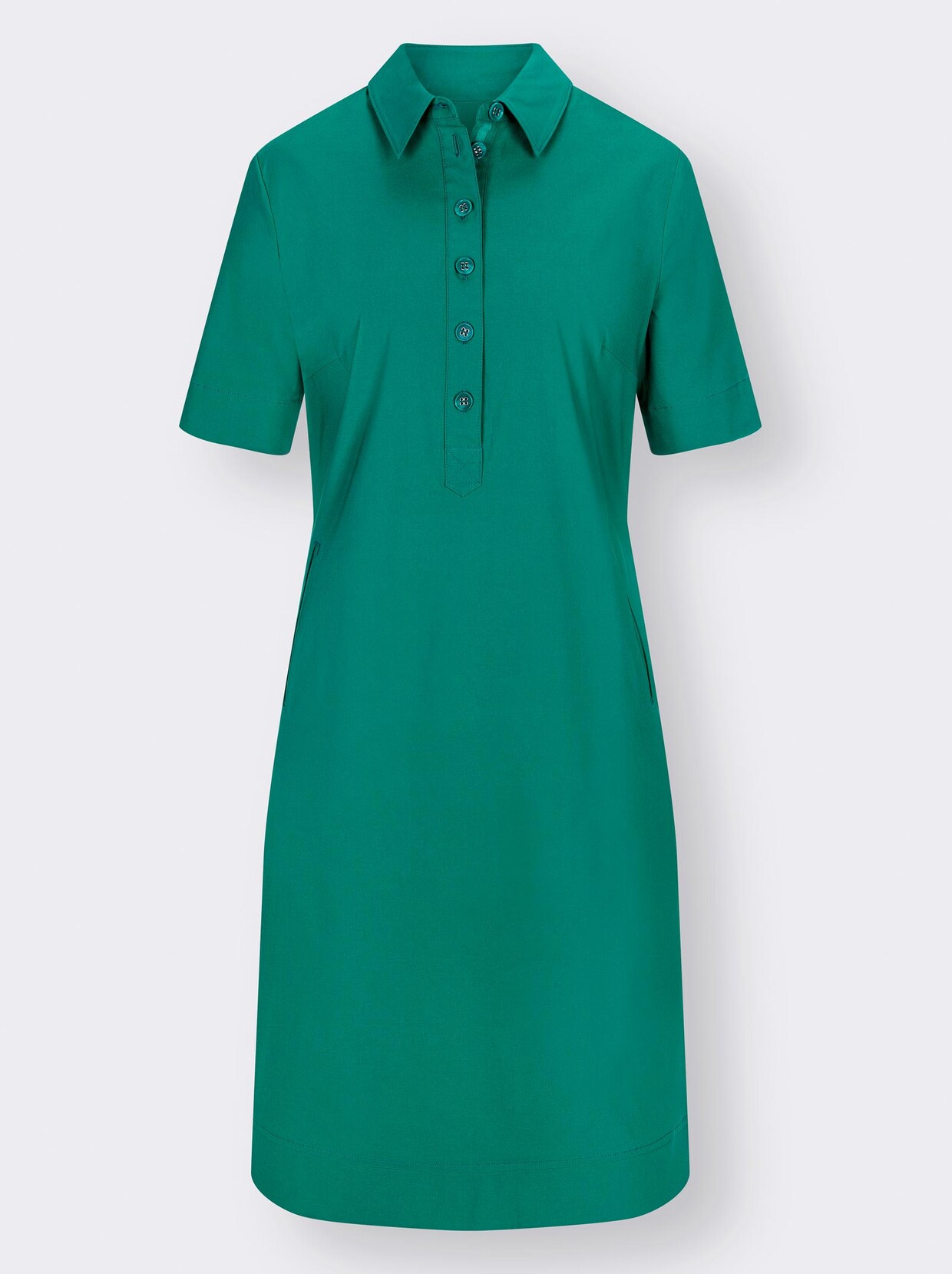 A-Linien-Kleid - smaragd