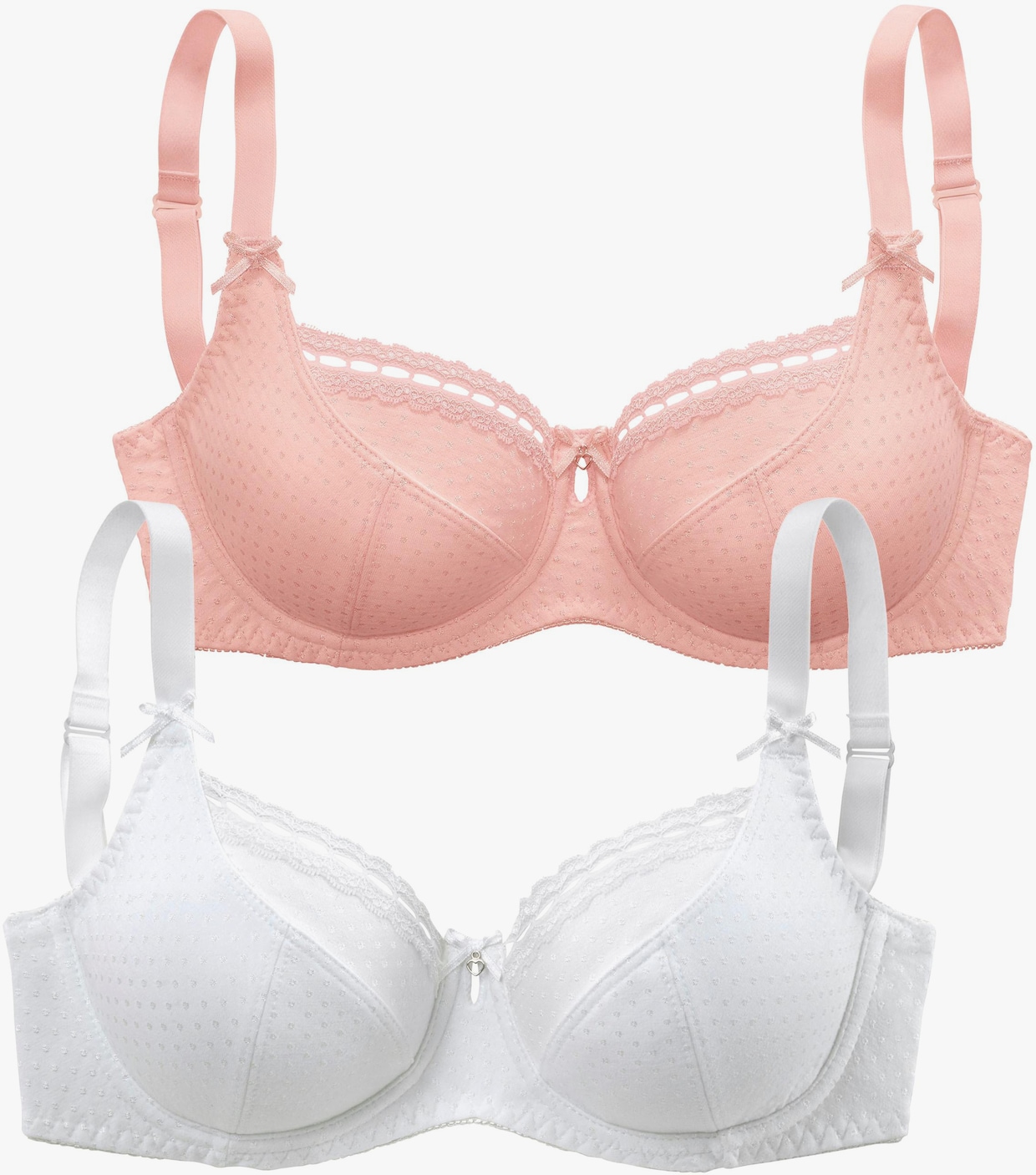 petite fleur Soutien-gorge à armatures - poudre + blanc