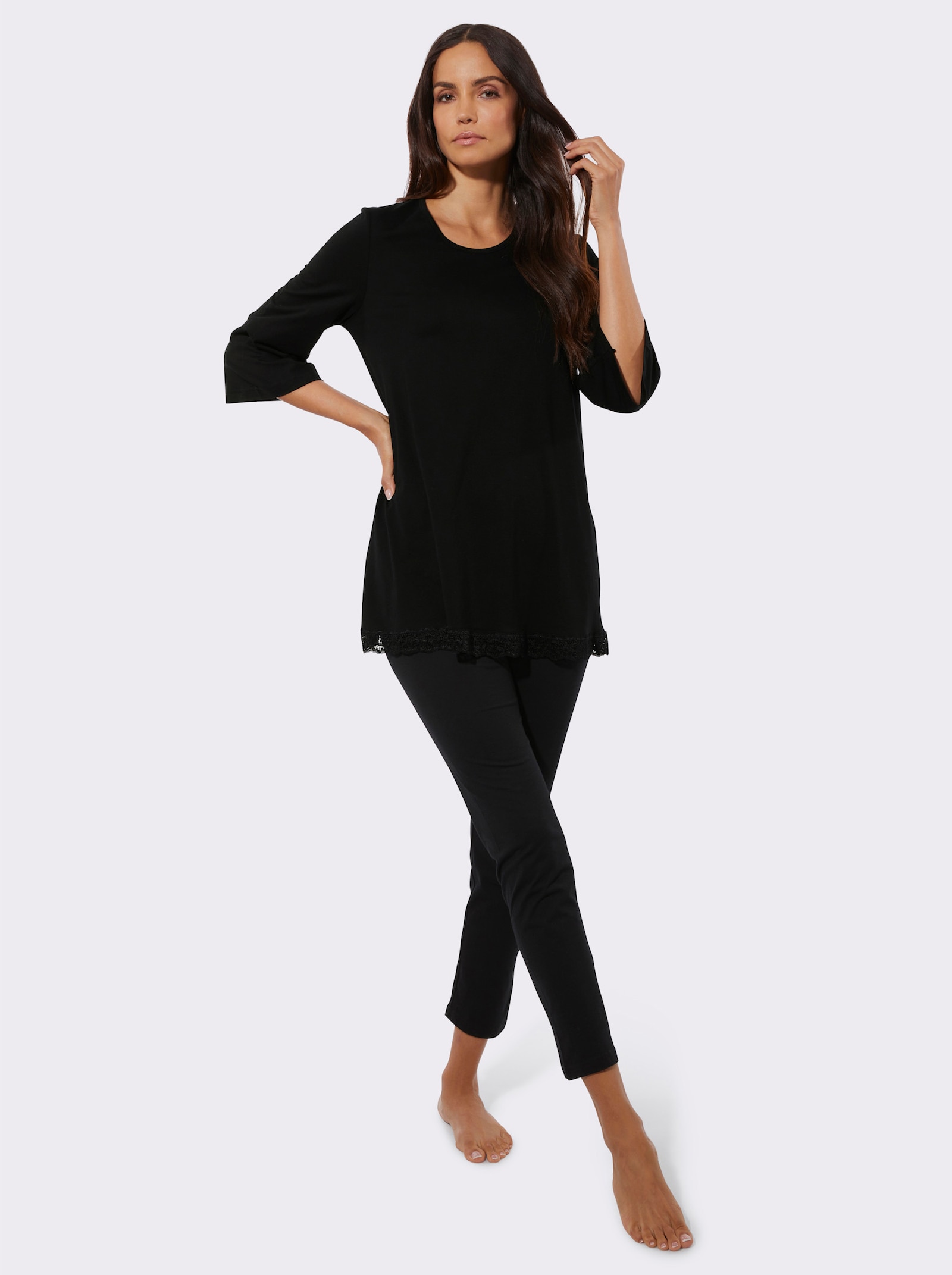 wäschepur Pyjama - zwart