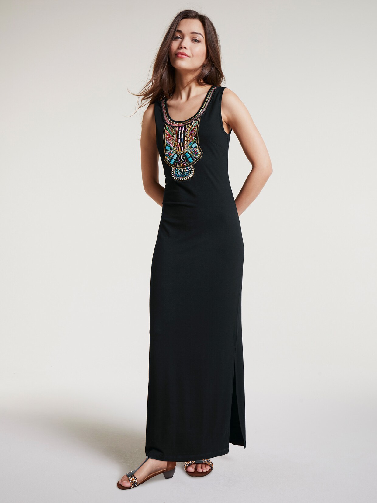 heine Jersey-Kleid - schwarz