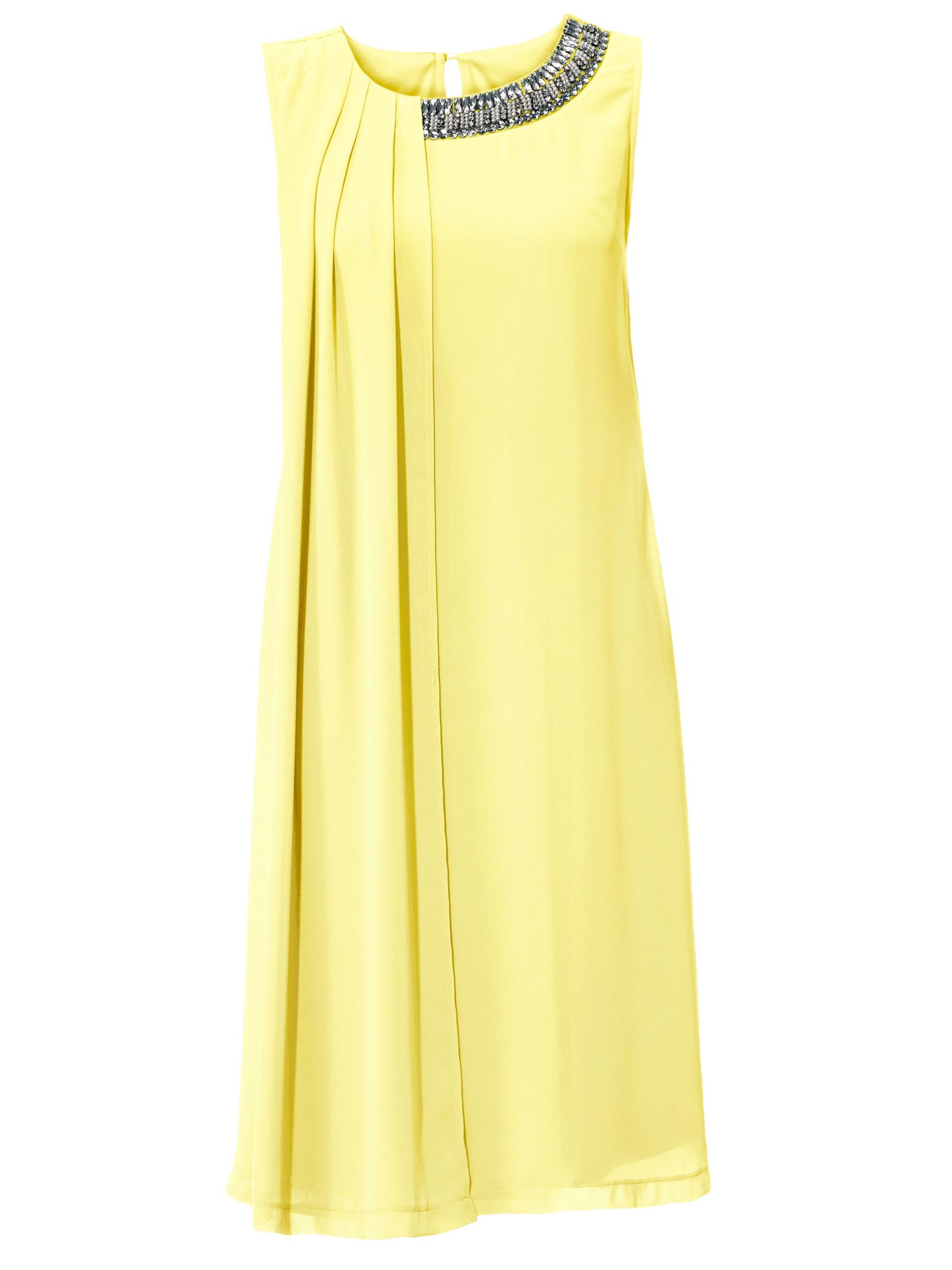 Damenmode Abendkleider Patrizia Dini Chiffonkleid in gelb 