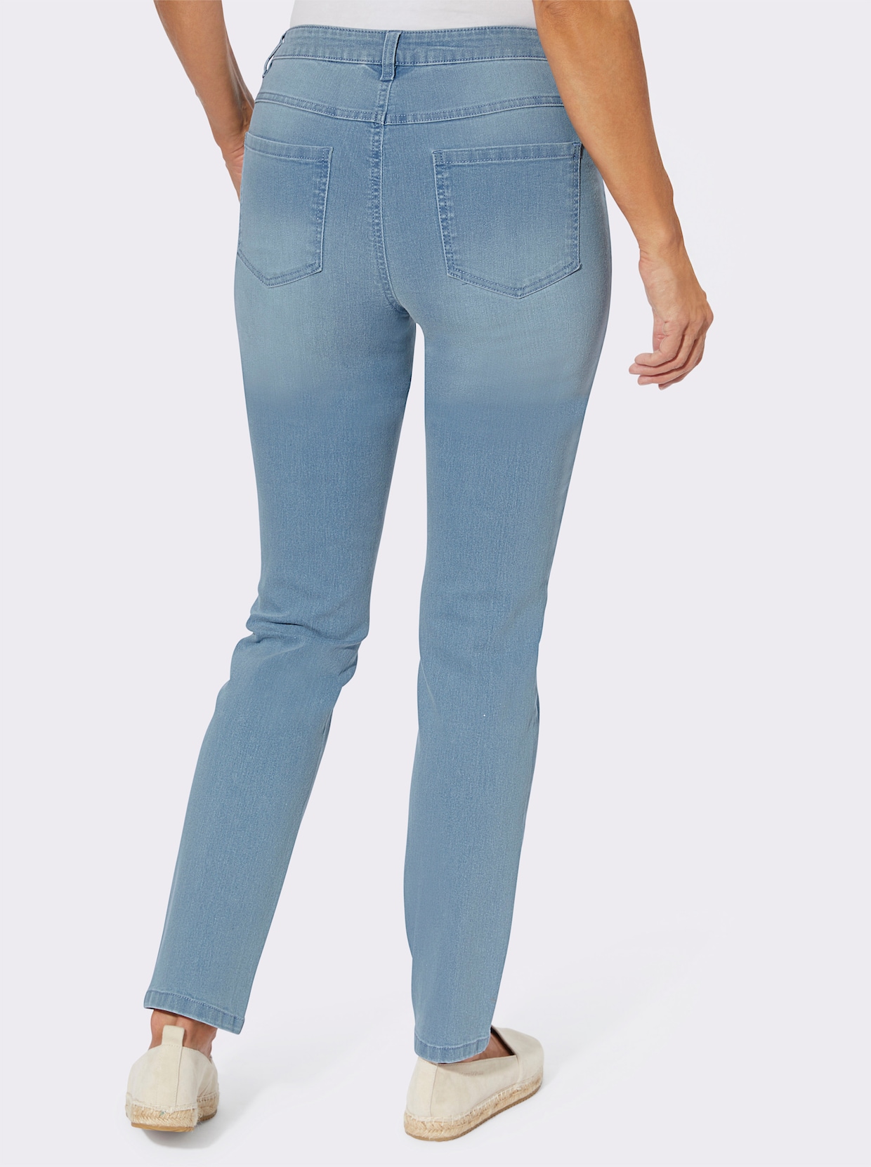 jeans - blue-bleached