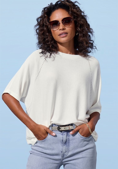 Vivance T-shirt à manches courtes - crème