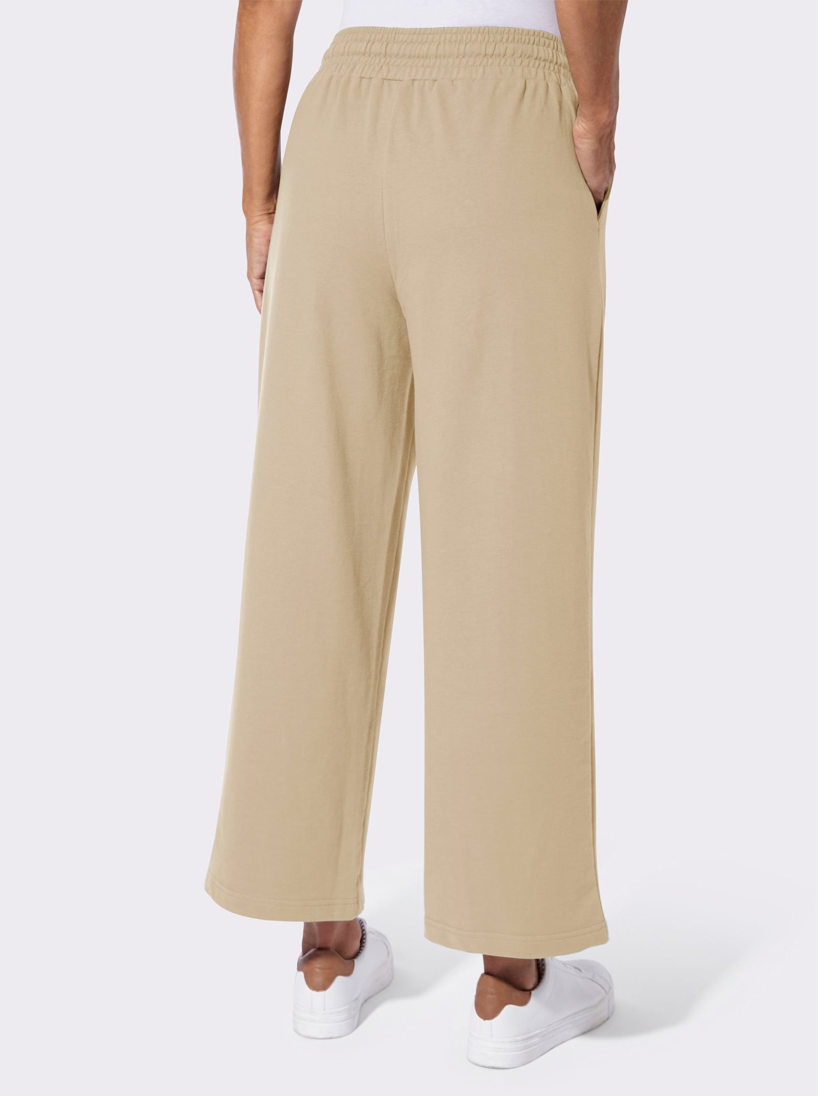 Sweathose mit Rundum-Dehnbund - beige