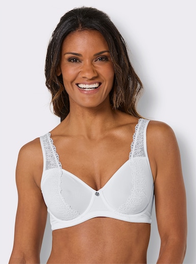 wäschepur Bügel-BH mit gemoldeten Cups - weiß