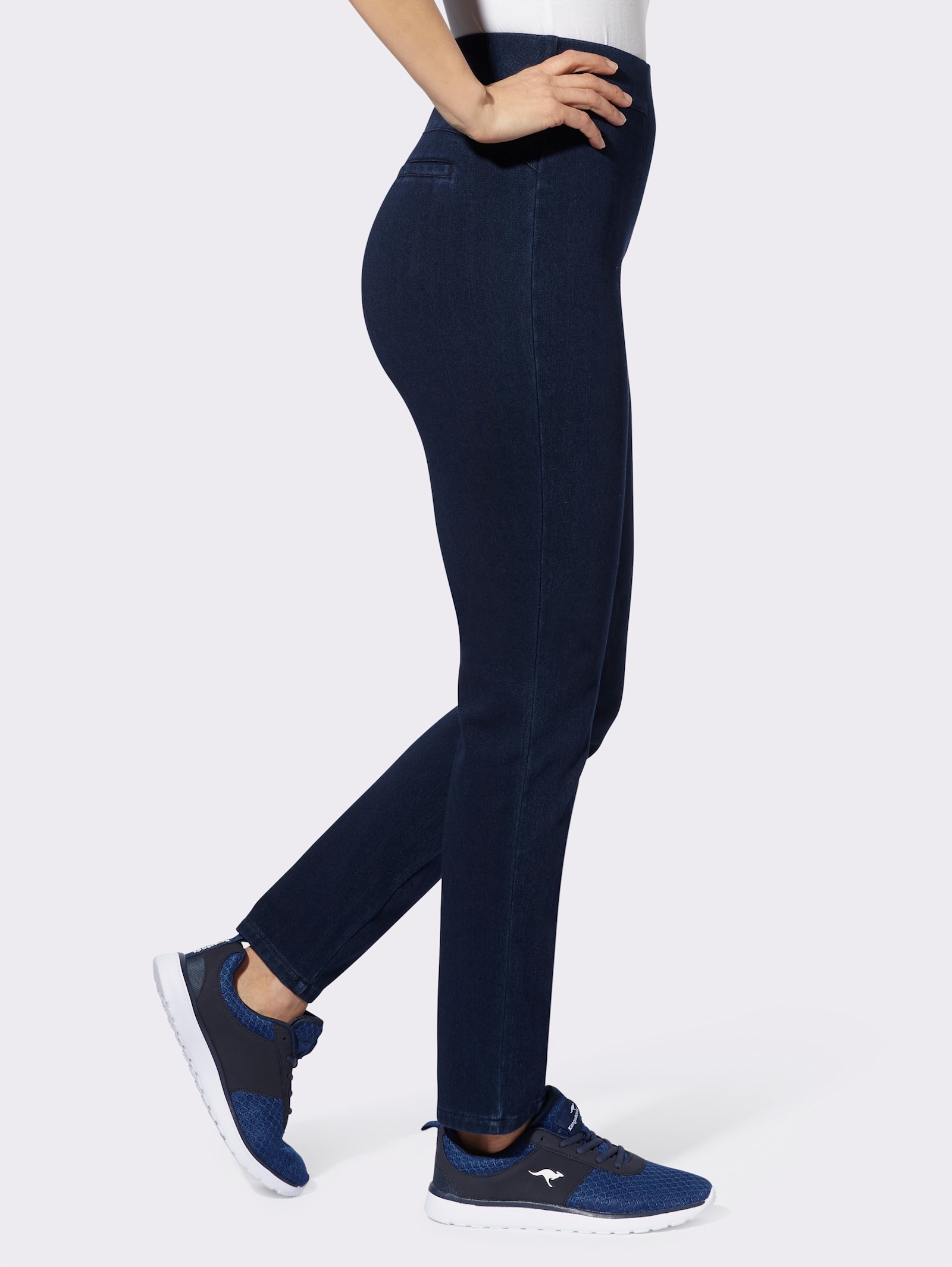 Cosma Jeans mit innenliegendem Dehnbund - blue-stone-washed