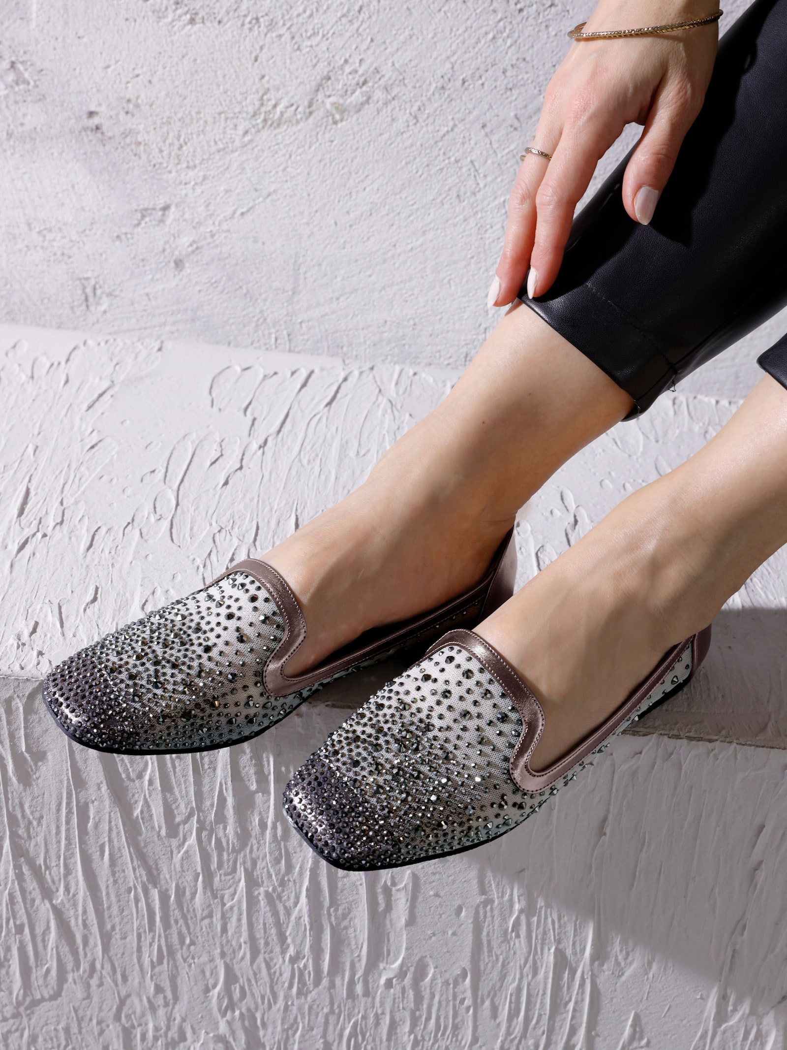 heine instapper - antraciet/metallic