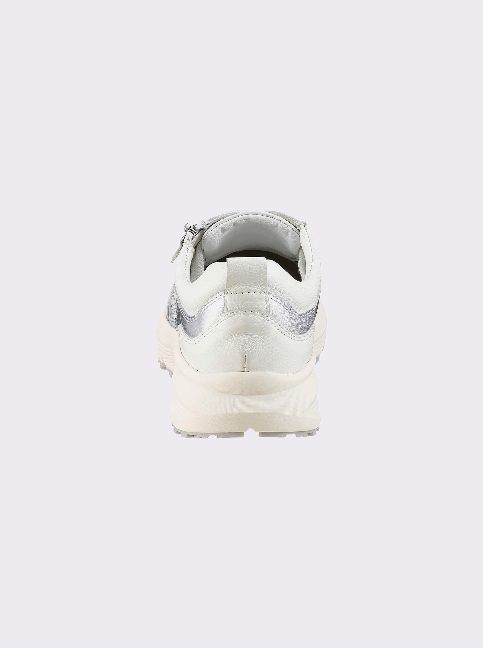 Naturläufer Sneaker mit Glanz-Partien - elfenbein