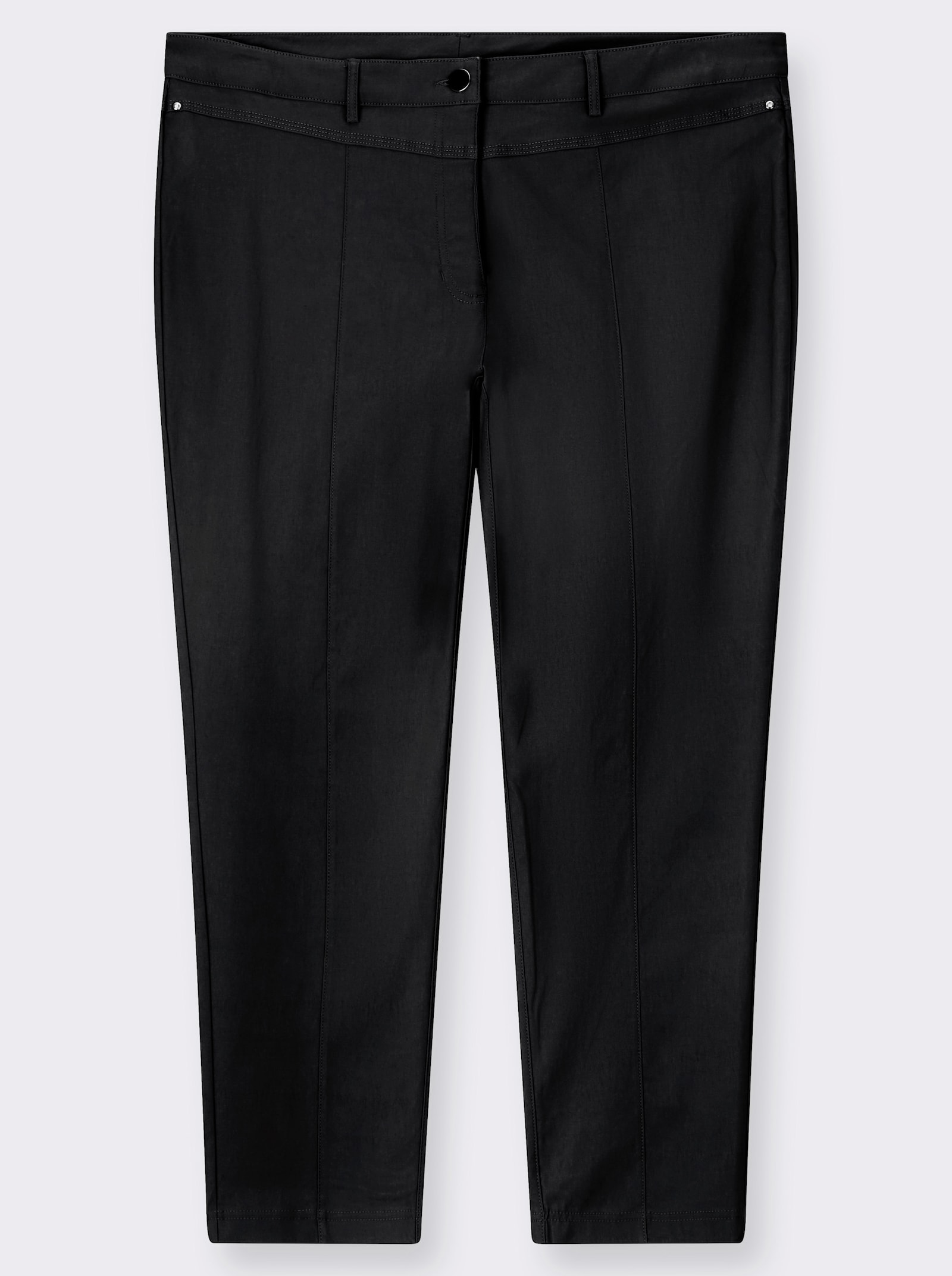 Bengalinhose mit aufgesetzten Gesäßtaschen - schwarz