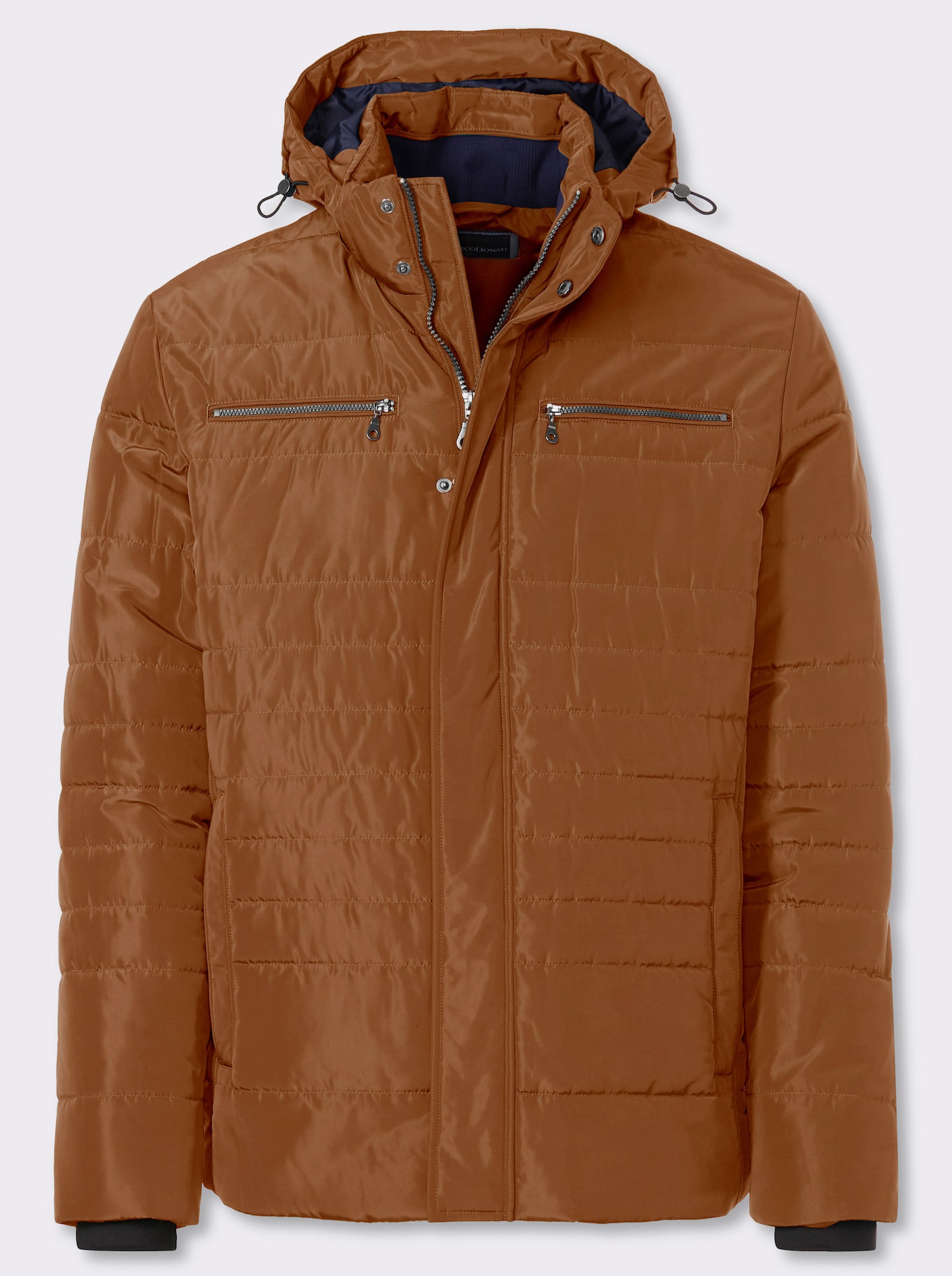 Marco Donati Jacke aus Stepp, winterwarm wattiert - cognac
