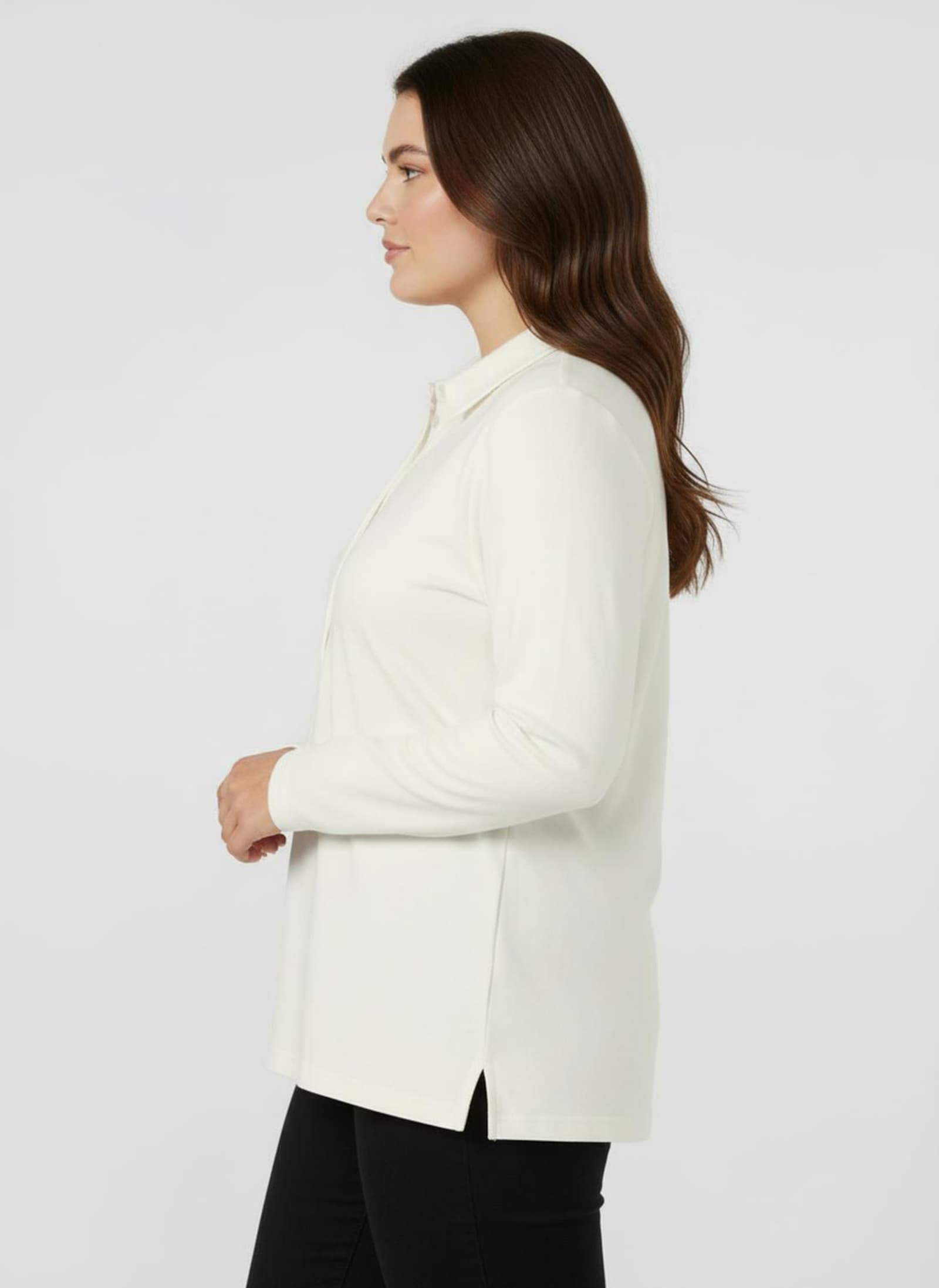 Poloshirt aus Baumwoll-Qualität - ecru