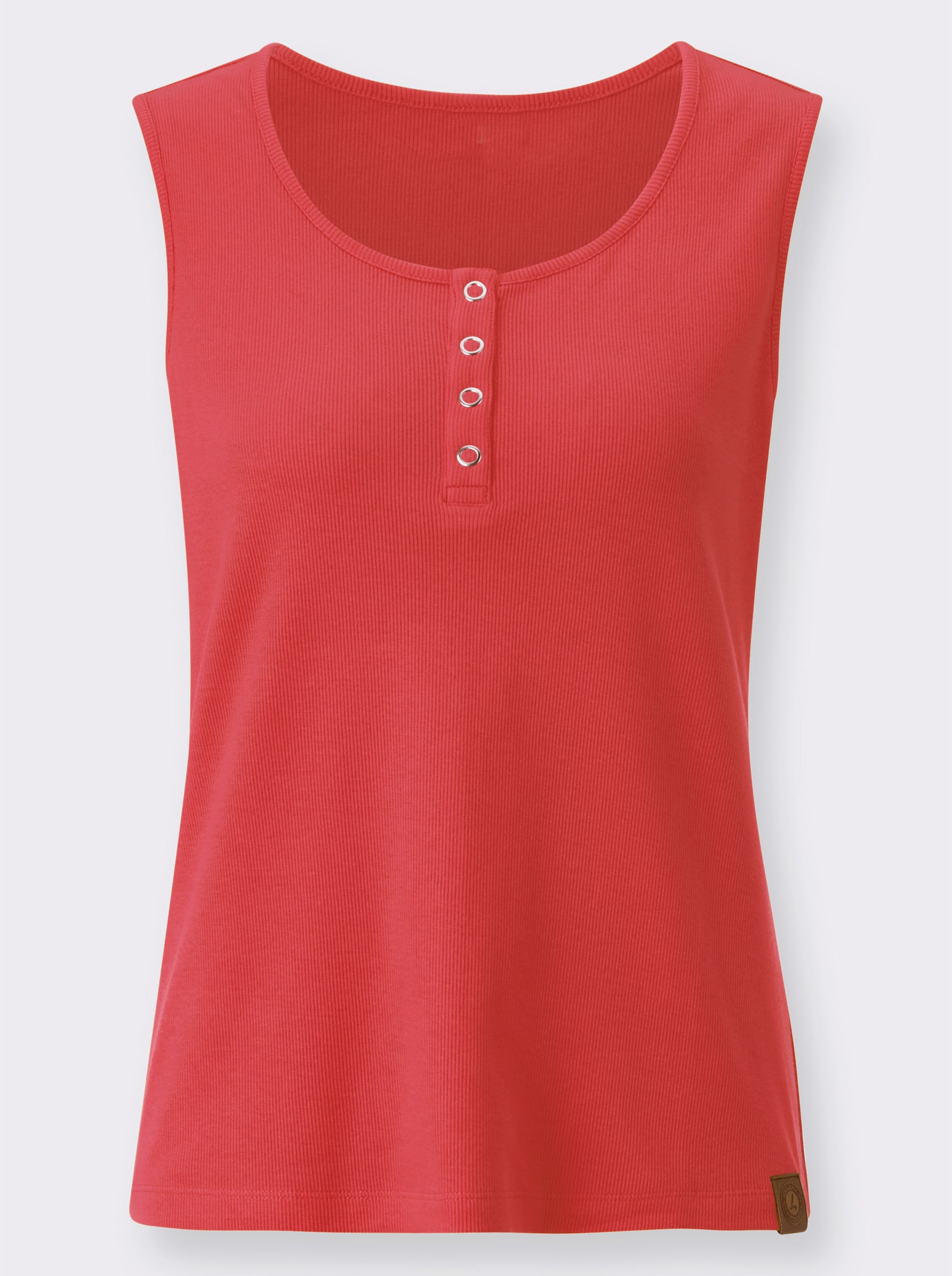 Shirttop in Ripp-Optik - hummer