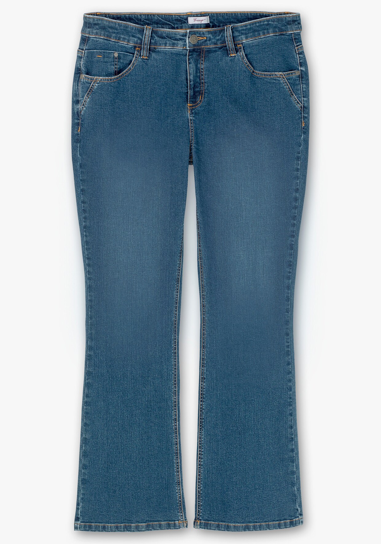 sheego Bootcut-Jeans - blue denim