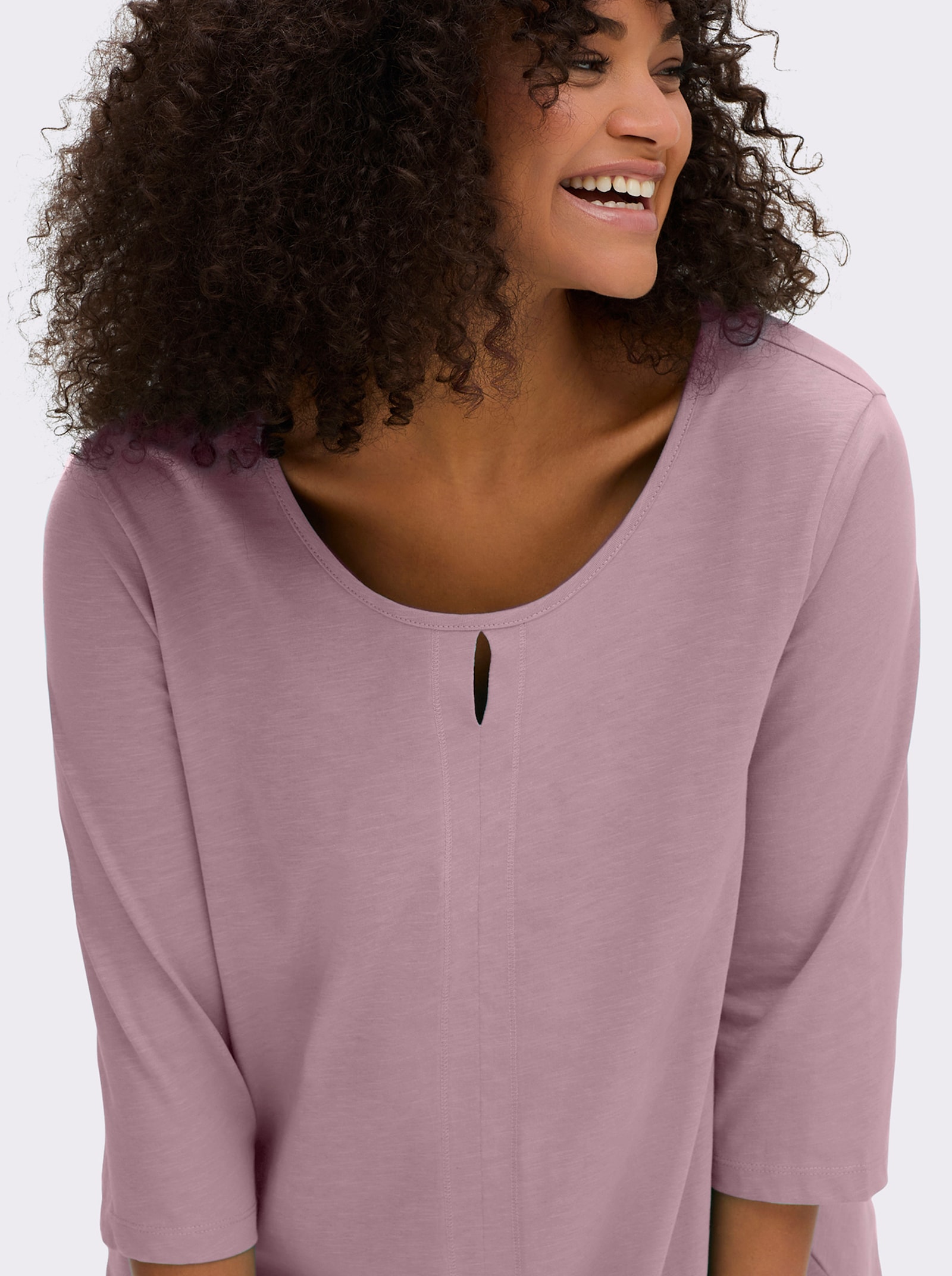 sheego 3/4-Arm-Shirt - malve