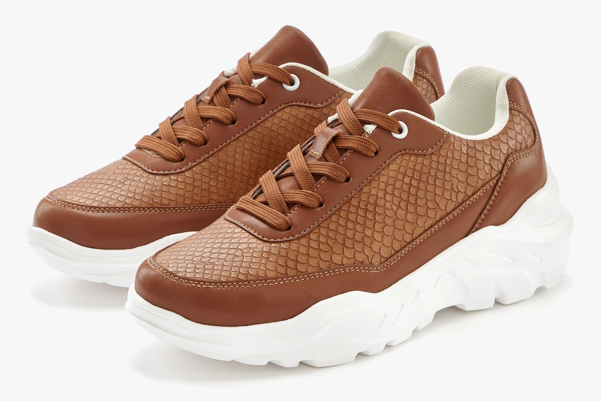 LASCANA Sneaker - camelfarben