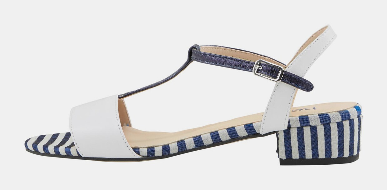 heine Sandalen - wit/marine