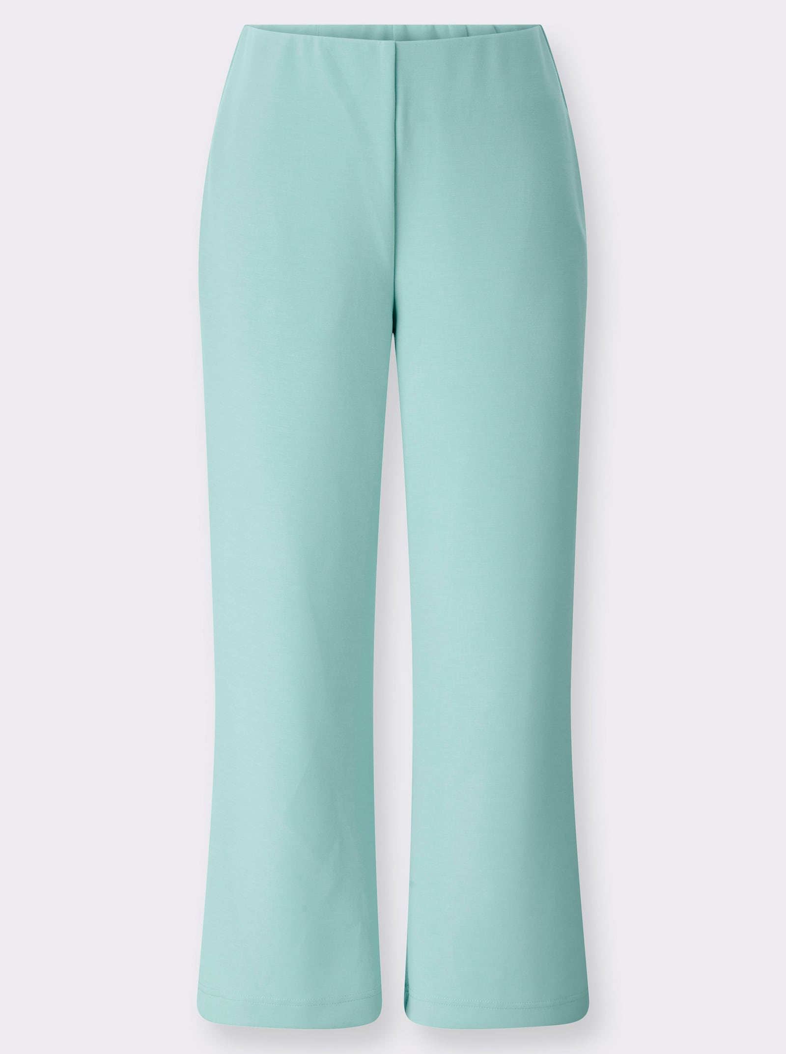 Jerseyhose mit weiten Beinen - mint