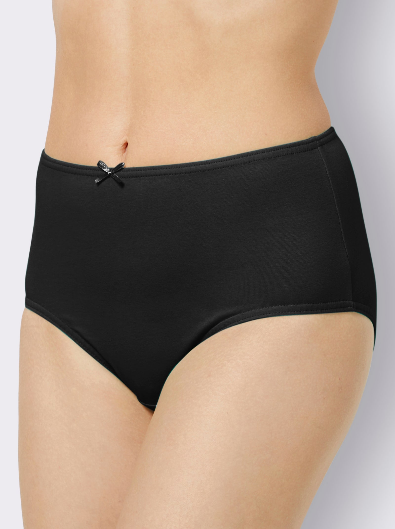 wäschepur Taillenslip in Single-Jersey-Qualität - schwarz
