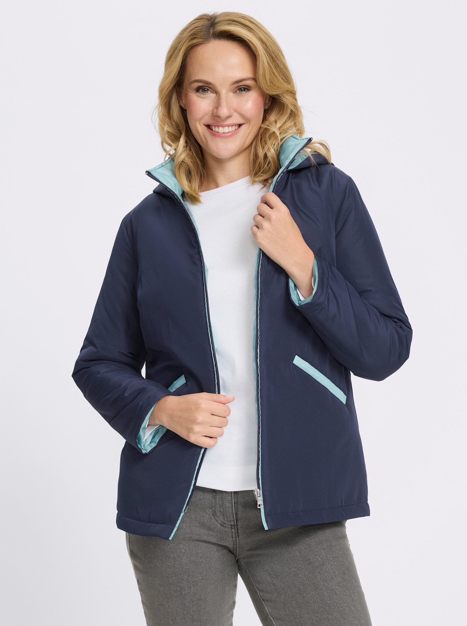 Jacke mit Druck-Motiv - marine