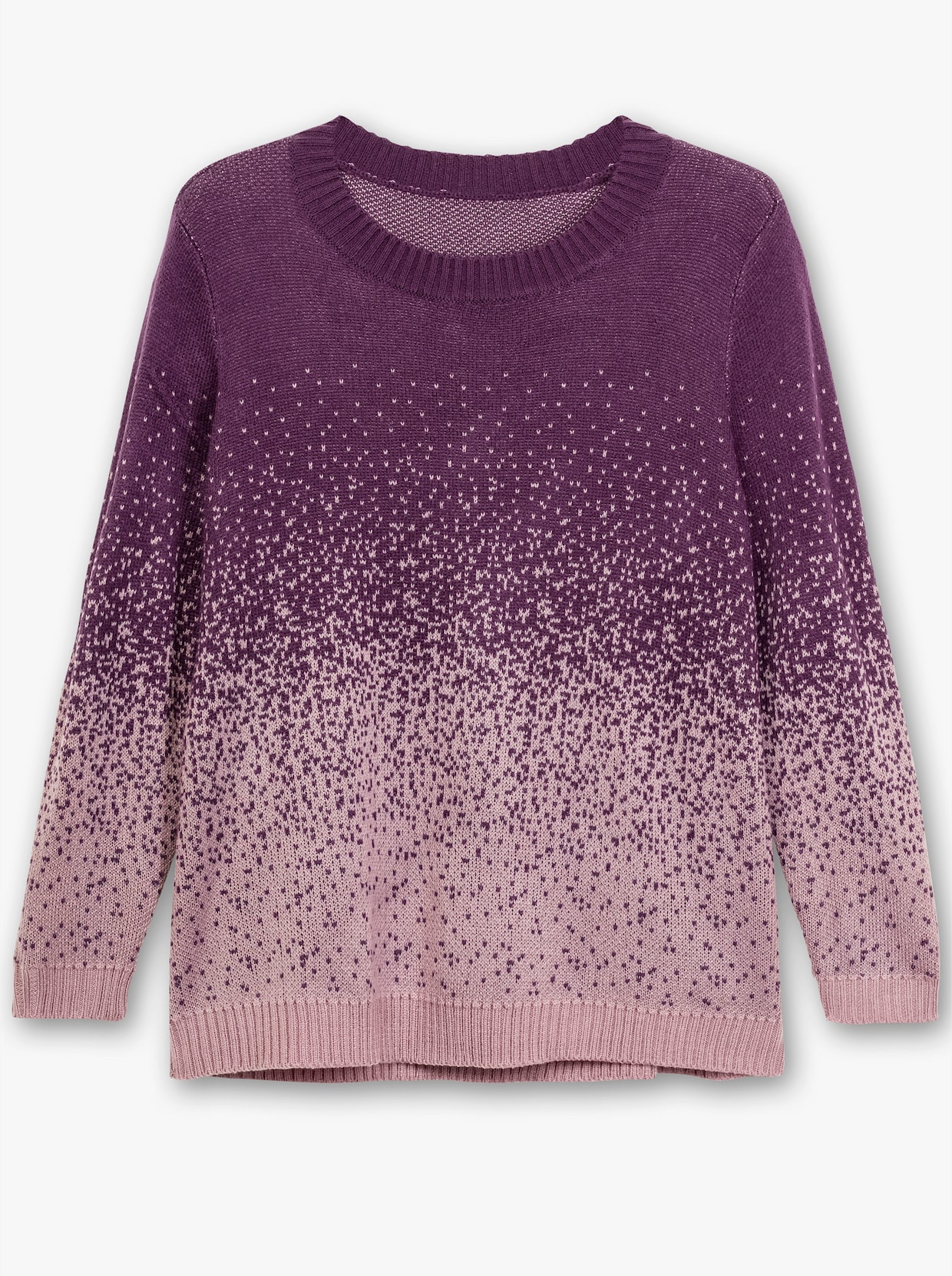 Jacquardpullover - traube-gemustert