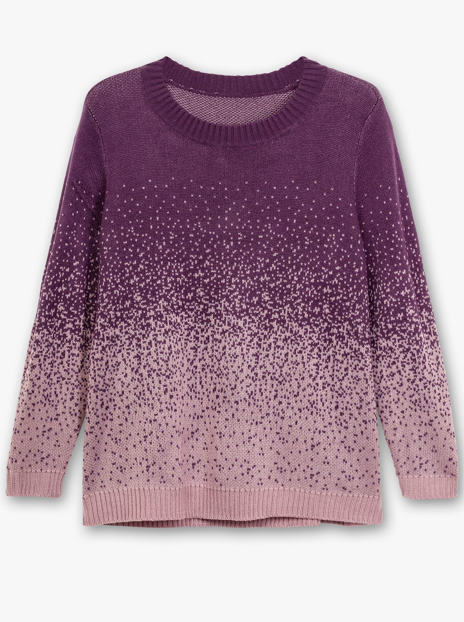 Jacquardpullover aus Jacquard-Strick - traube-gemustert