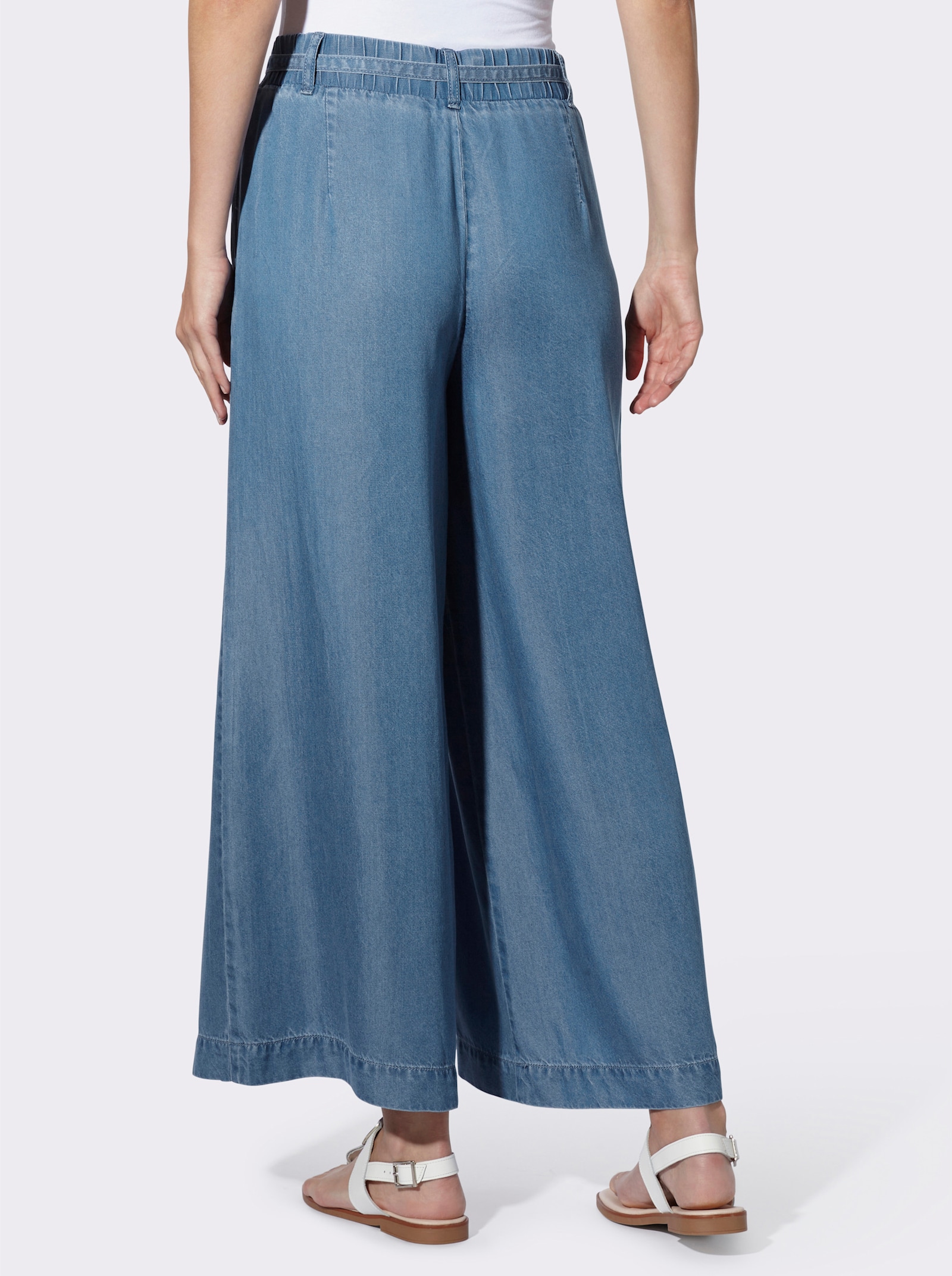 heine Culotte mit Gürtel - blue-stone-washed