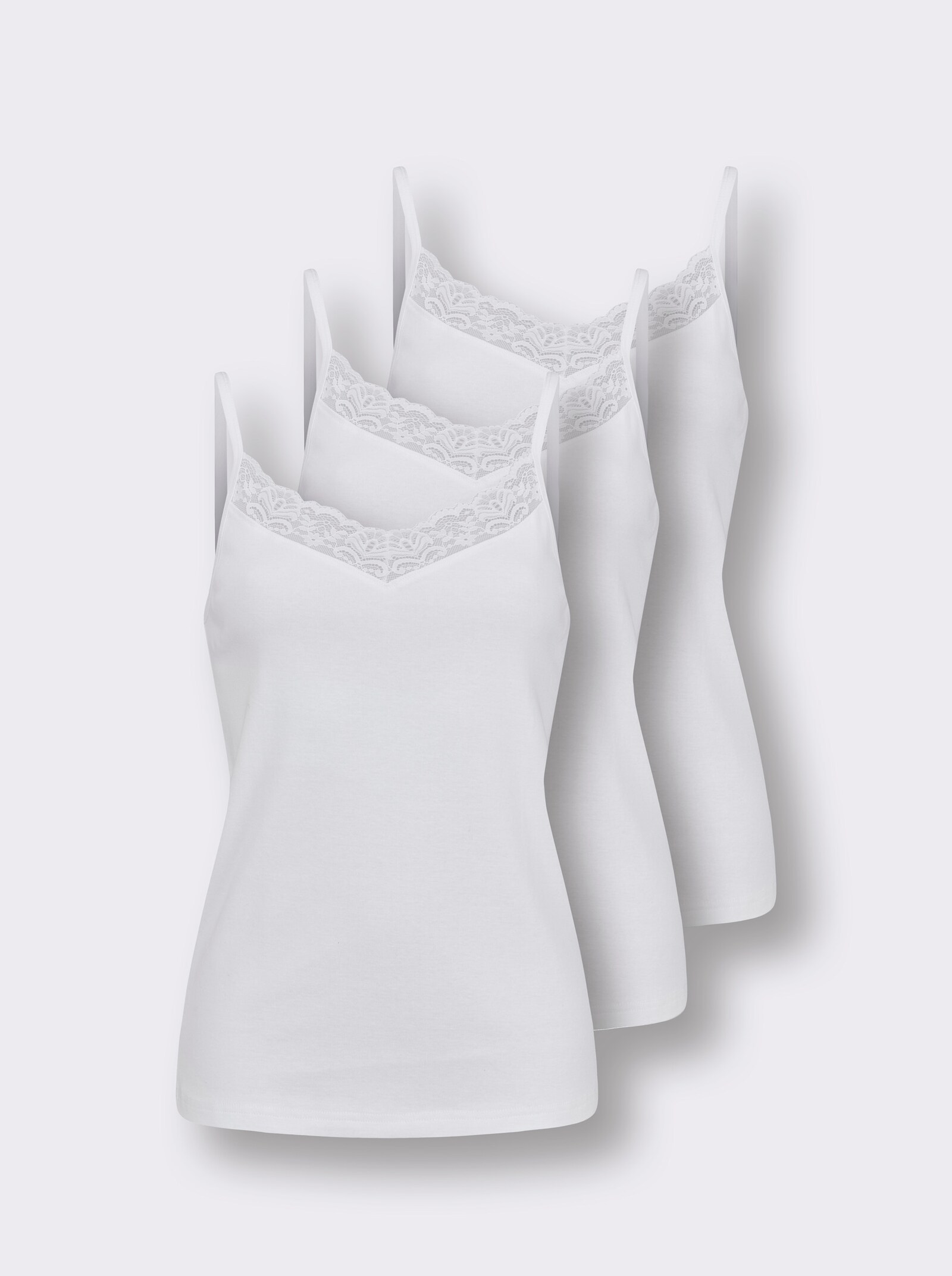 wäschepur Trägerhemd - weiß