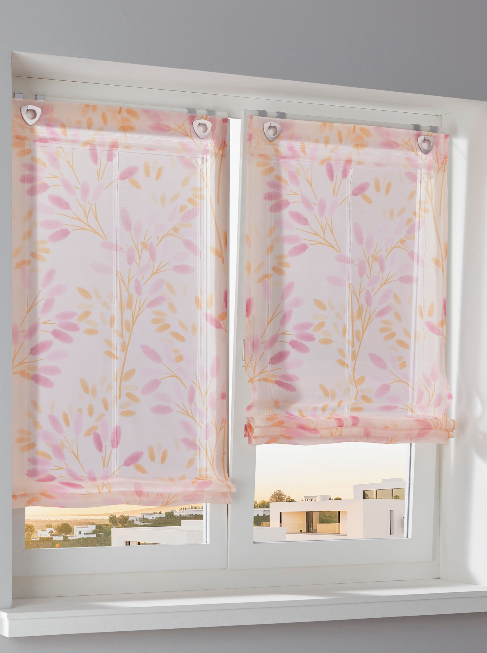 heine home vouwgordijn - wit-gekleurd