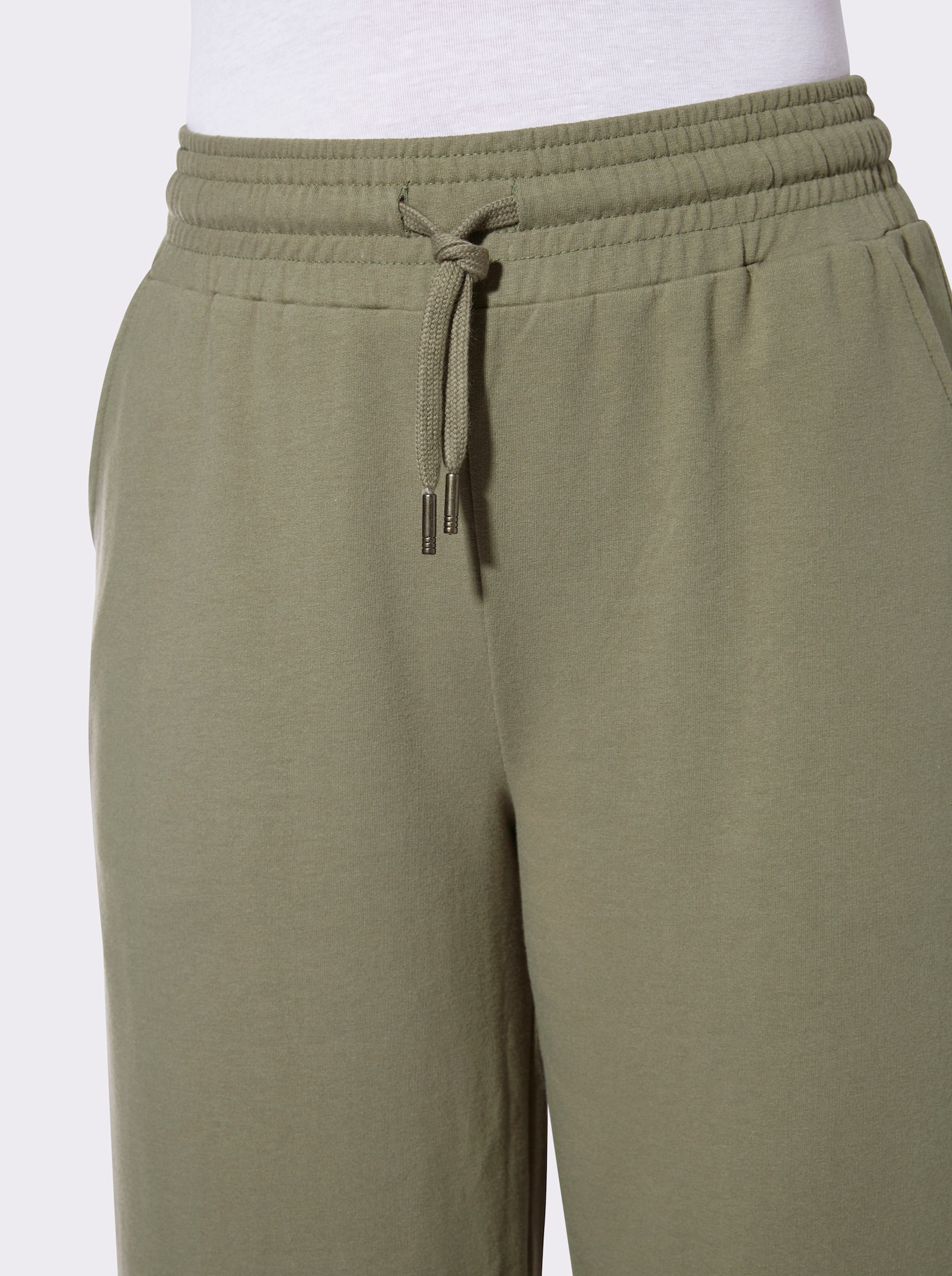 Sweathose mit Rundum-Dehnbund - khaki