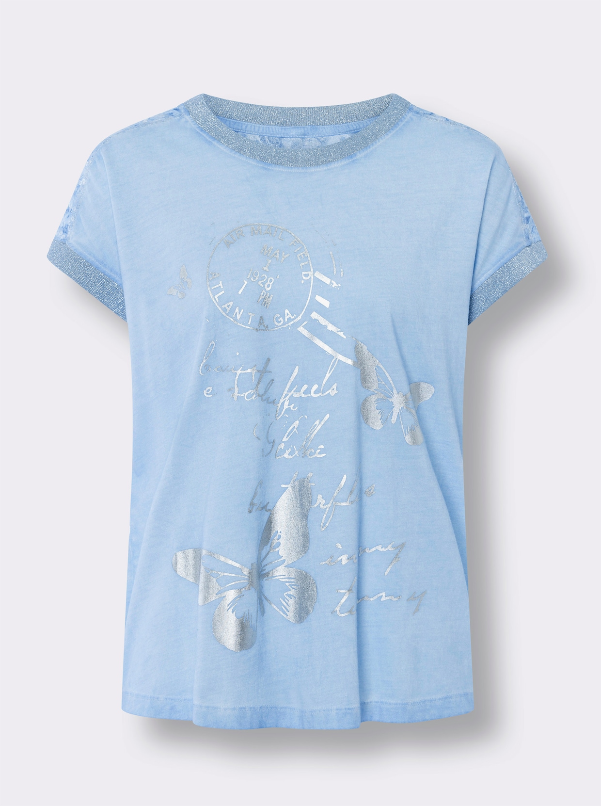 heine Shirt met korte mouwen - ijsblauw