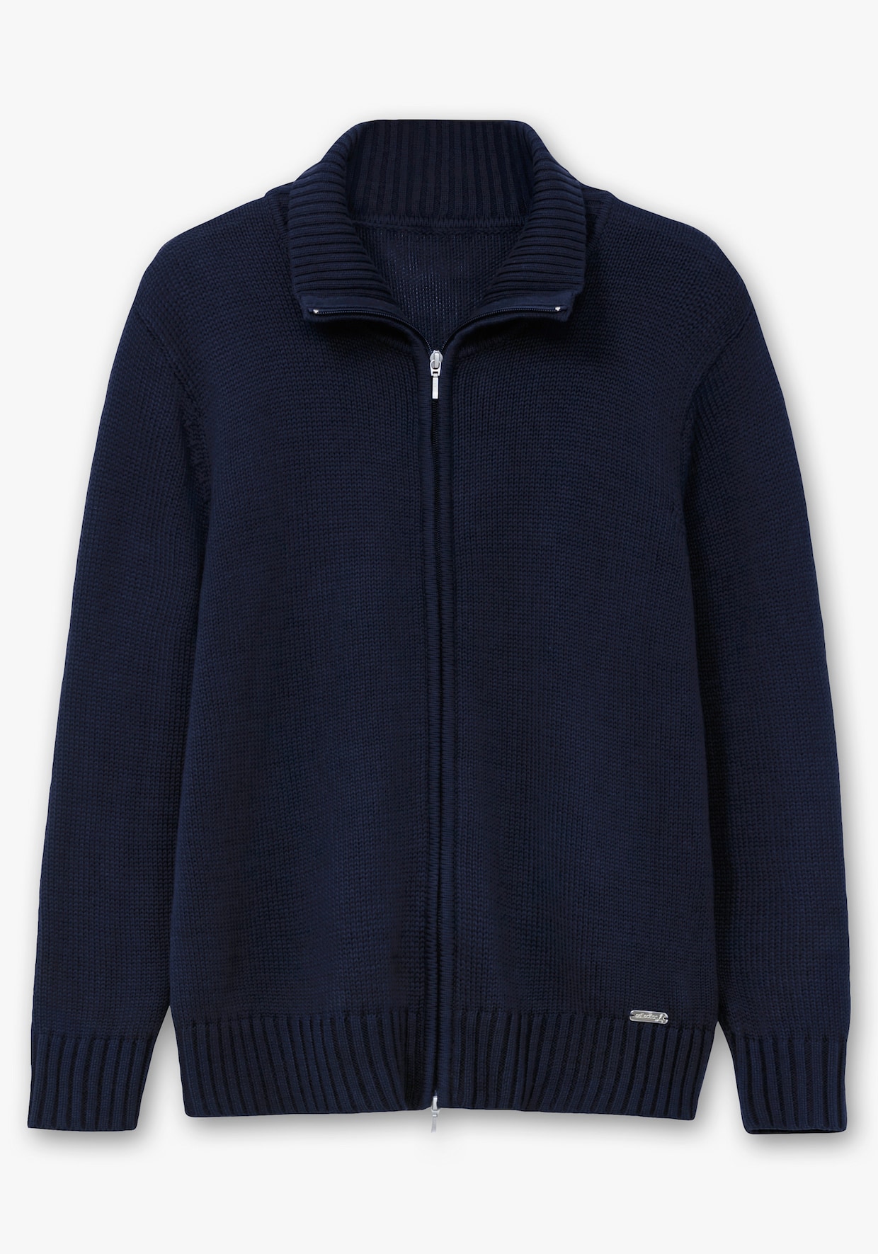 Strickjacke mit 2-Wege-Reißverschluss - marine