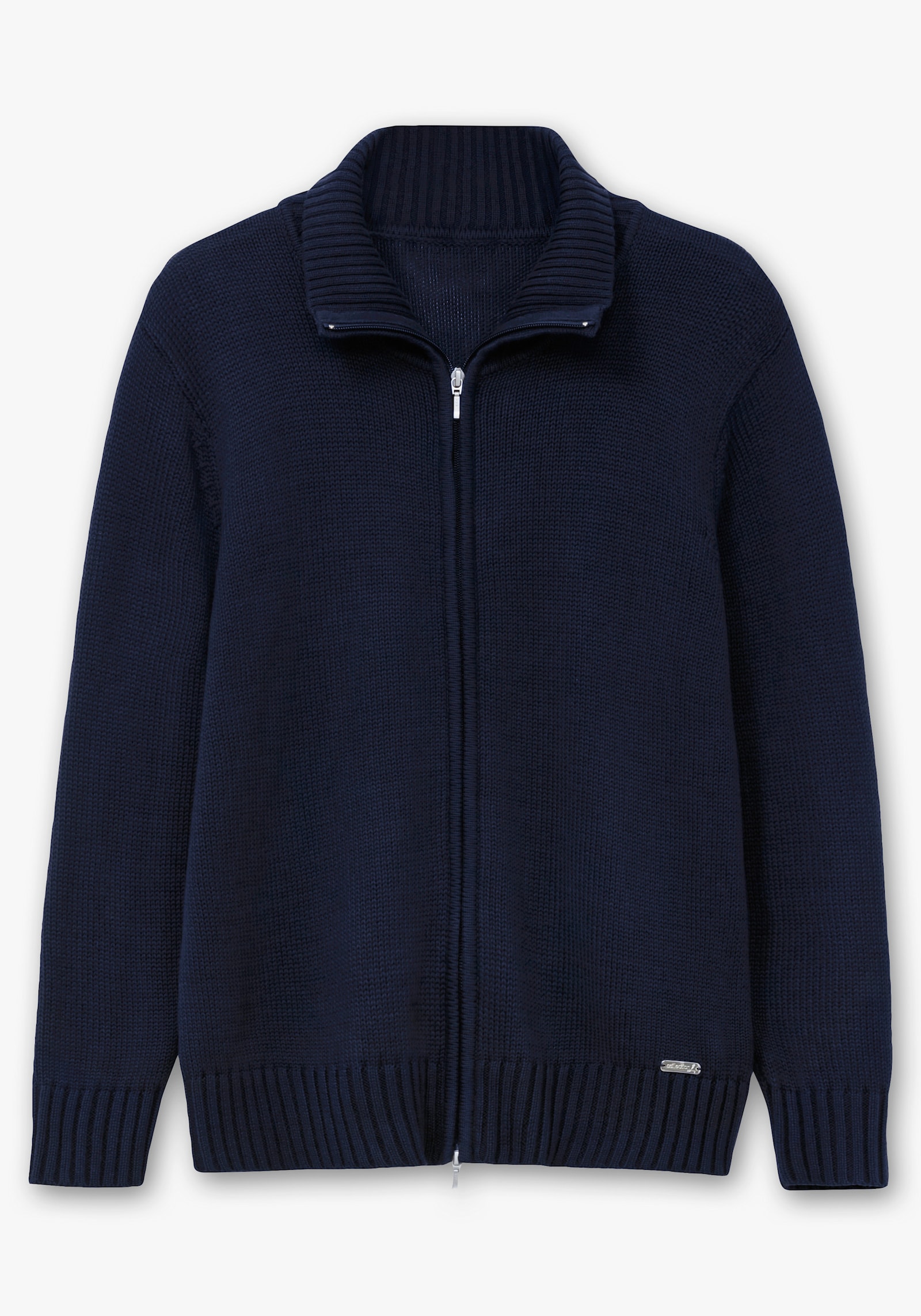 Strickjacke mit 2-Wege-Reißverschluss - marine