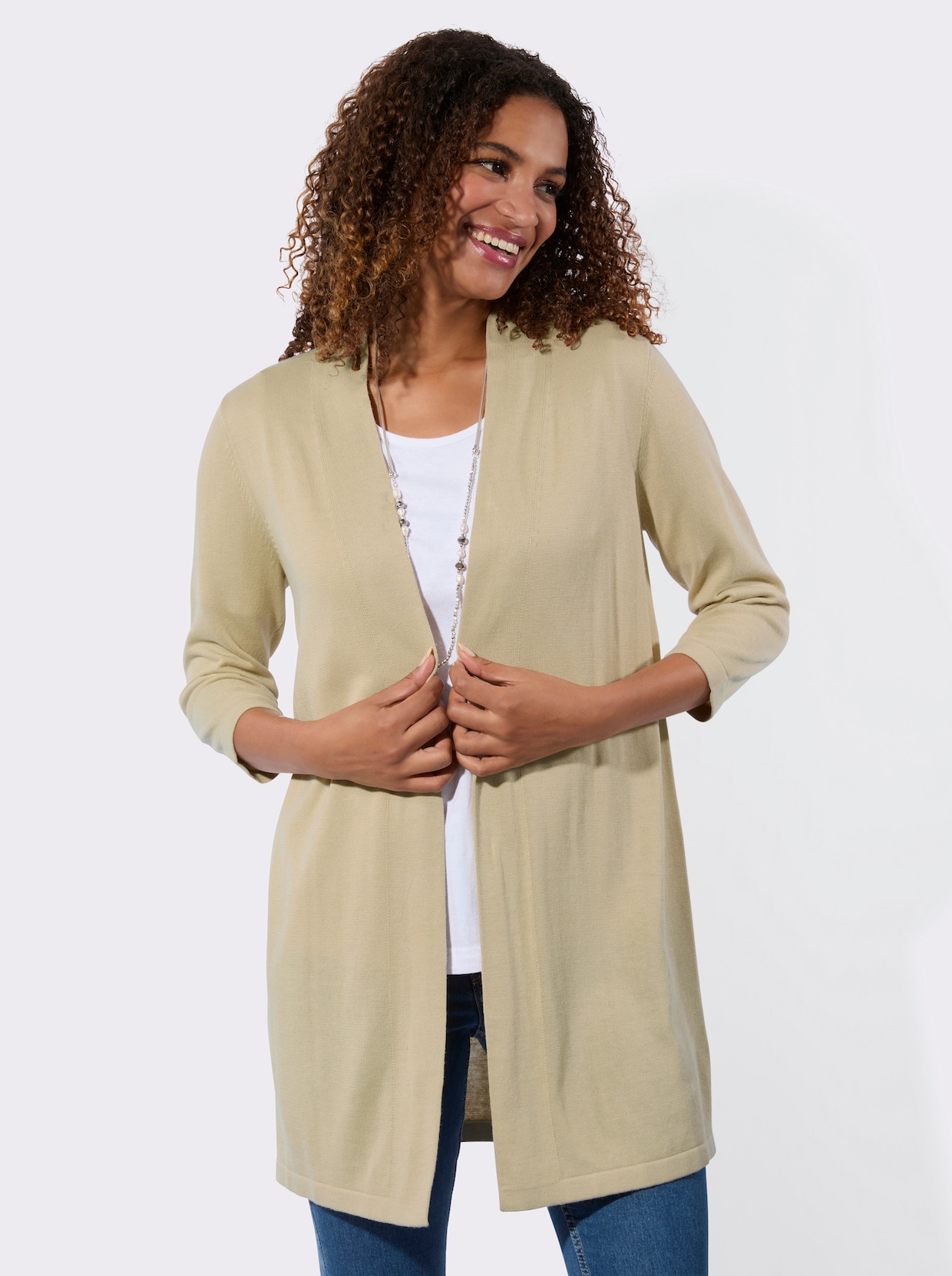 Strickjacke - sand