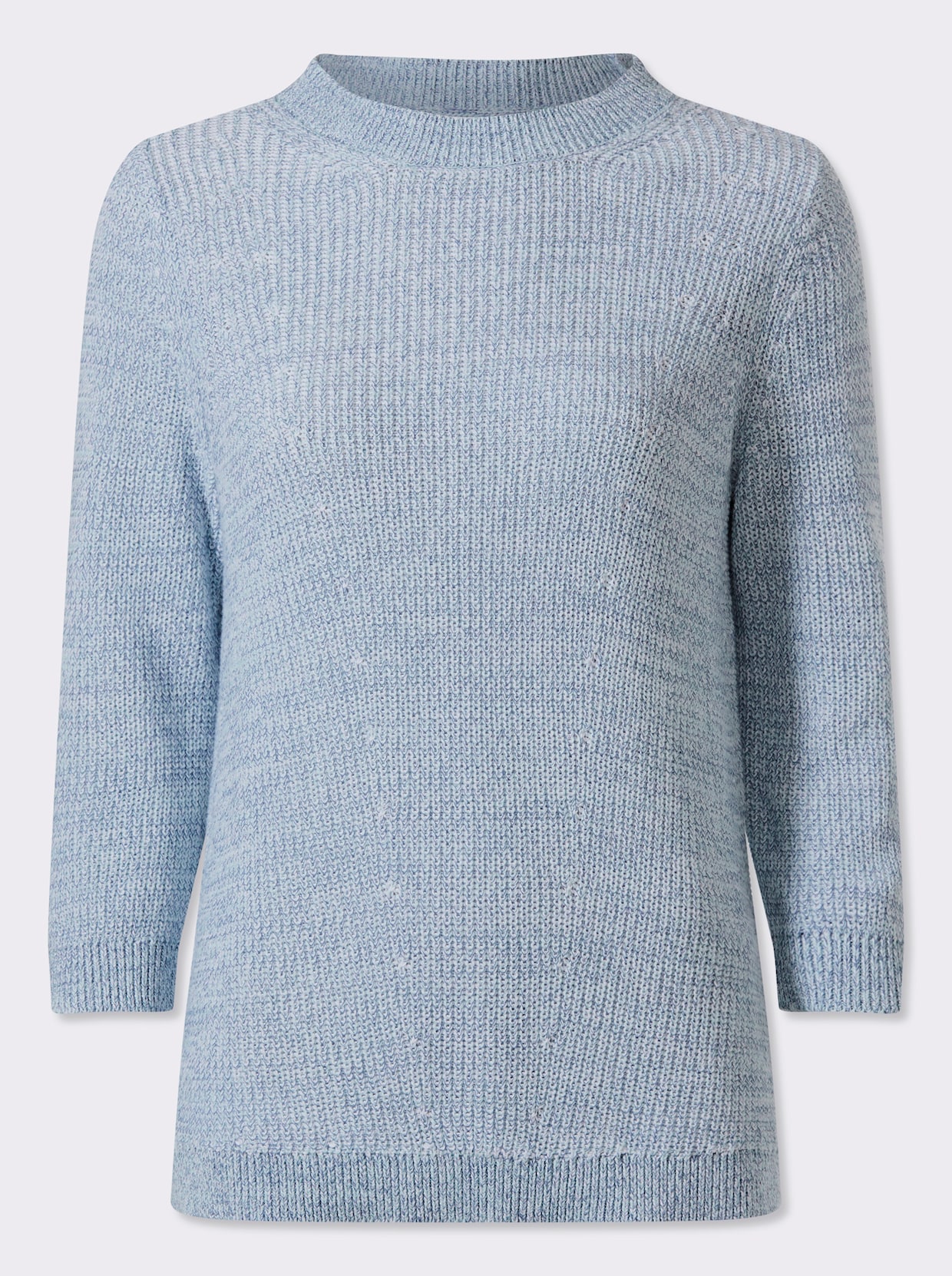Rundhalspullover - mint-meliert