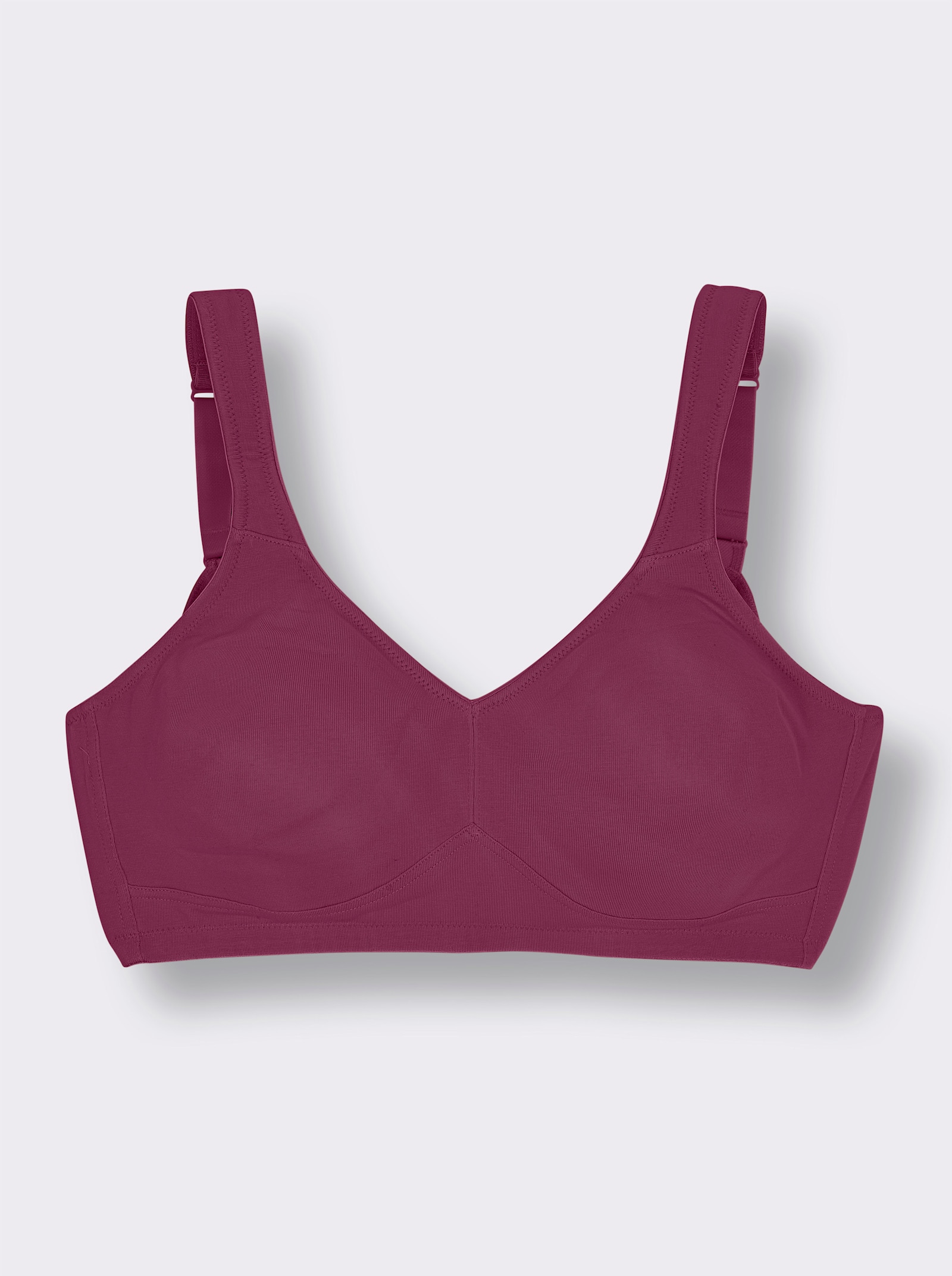 Speidel Komfort-BH ohne Bügel mit doppellagigen Cups - bordeaux