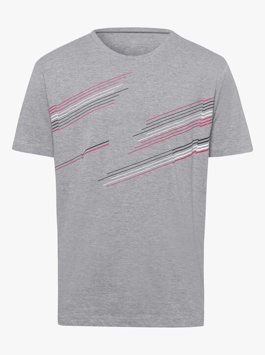 Freizeitshirt - hellgrau-meliert