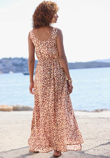 Vivance Maxikleid - braun-creme bedruckt