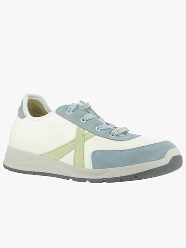 Varomed Sneaker mit Memory-Wechselfußbett, Weite K - weiß-grün