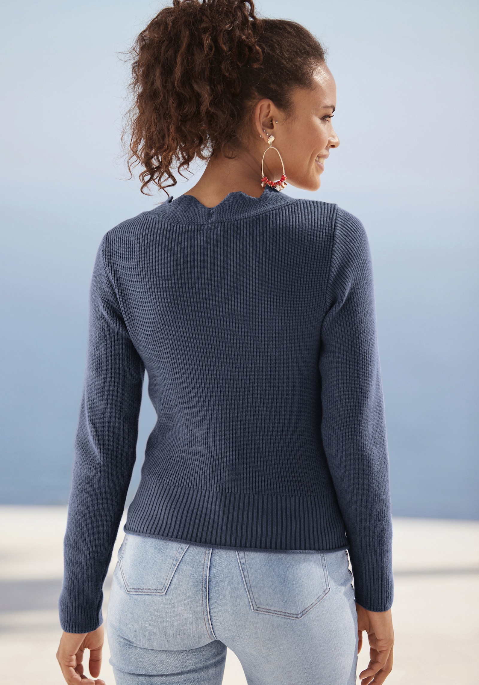 LASCANA Gebreide pullover - marine