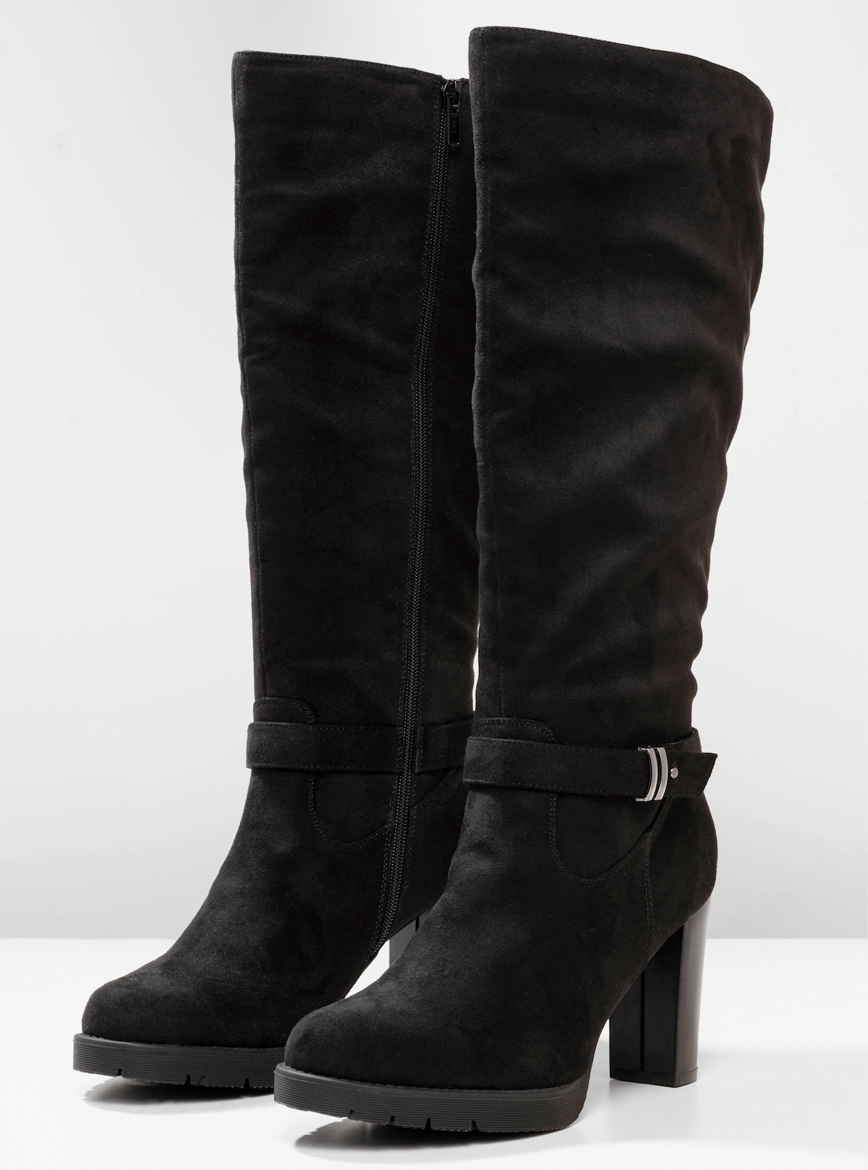 sheego Weitschaftstiefel - schwarz