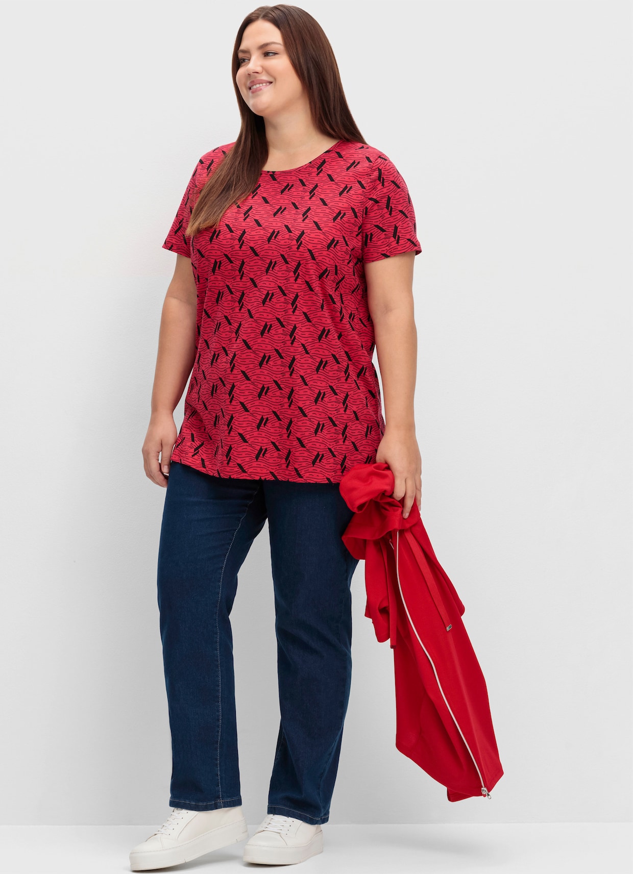 5-Pocket-Jeans mit Stickerei-Motiv - blue-stone-washed