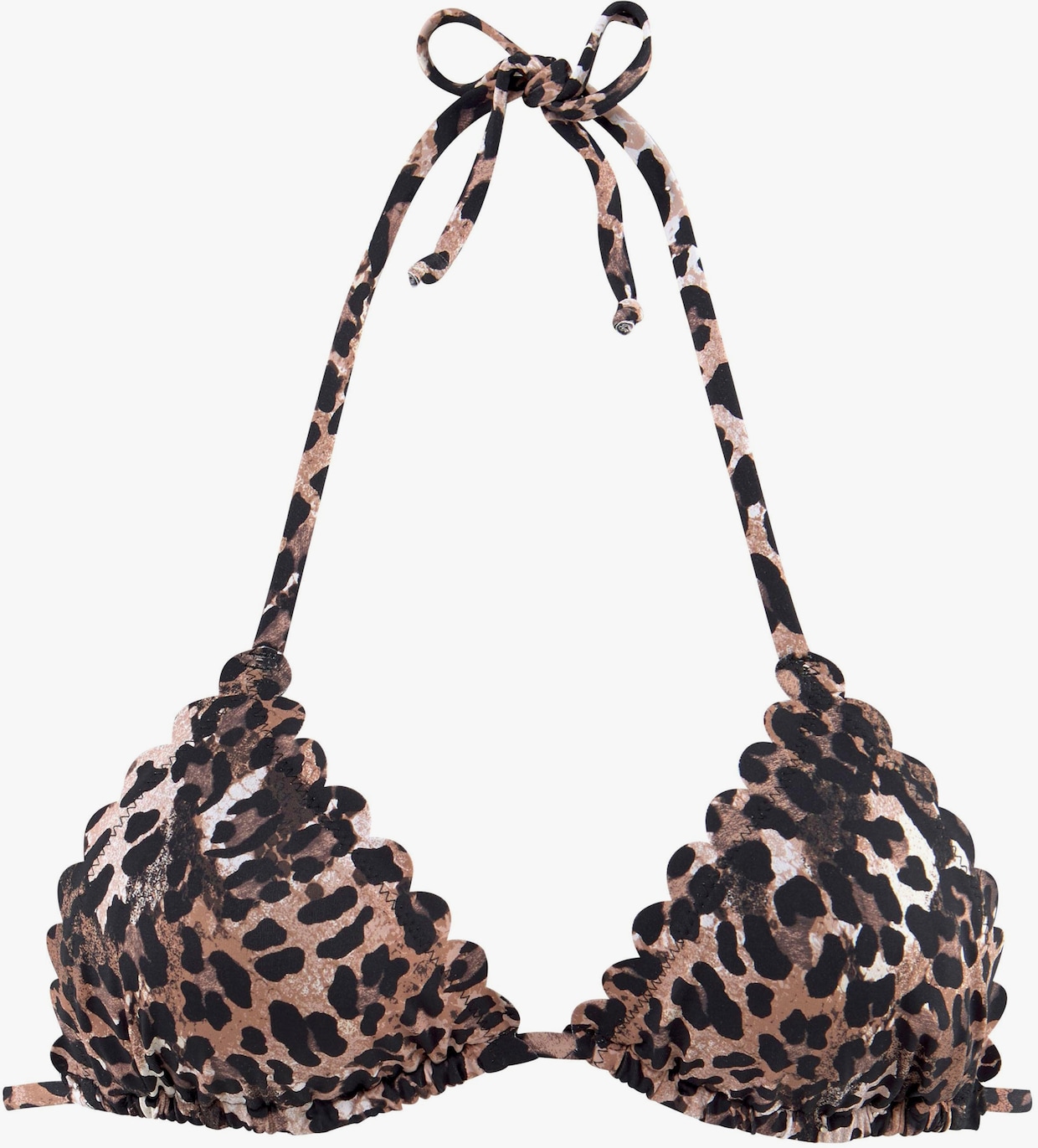 LASCANA Haut de bikini triangle - marron imprimé