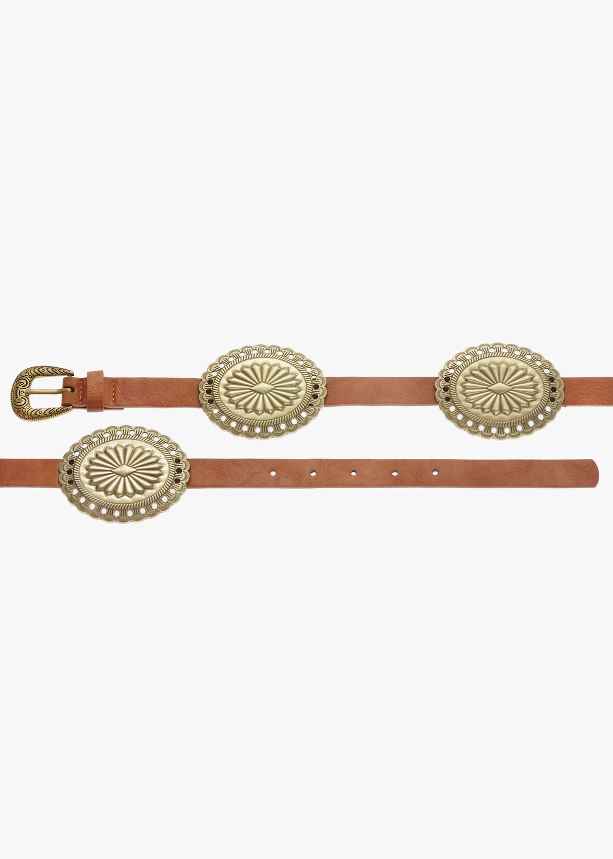 LASCANA Tailleceintuur - camel/goudkleurig