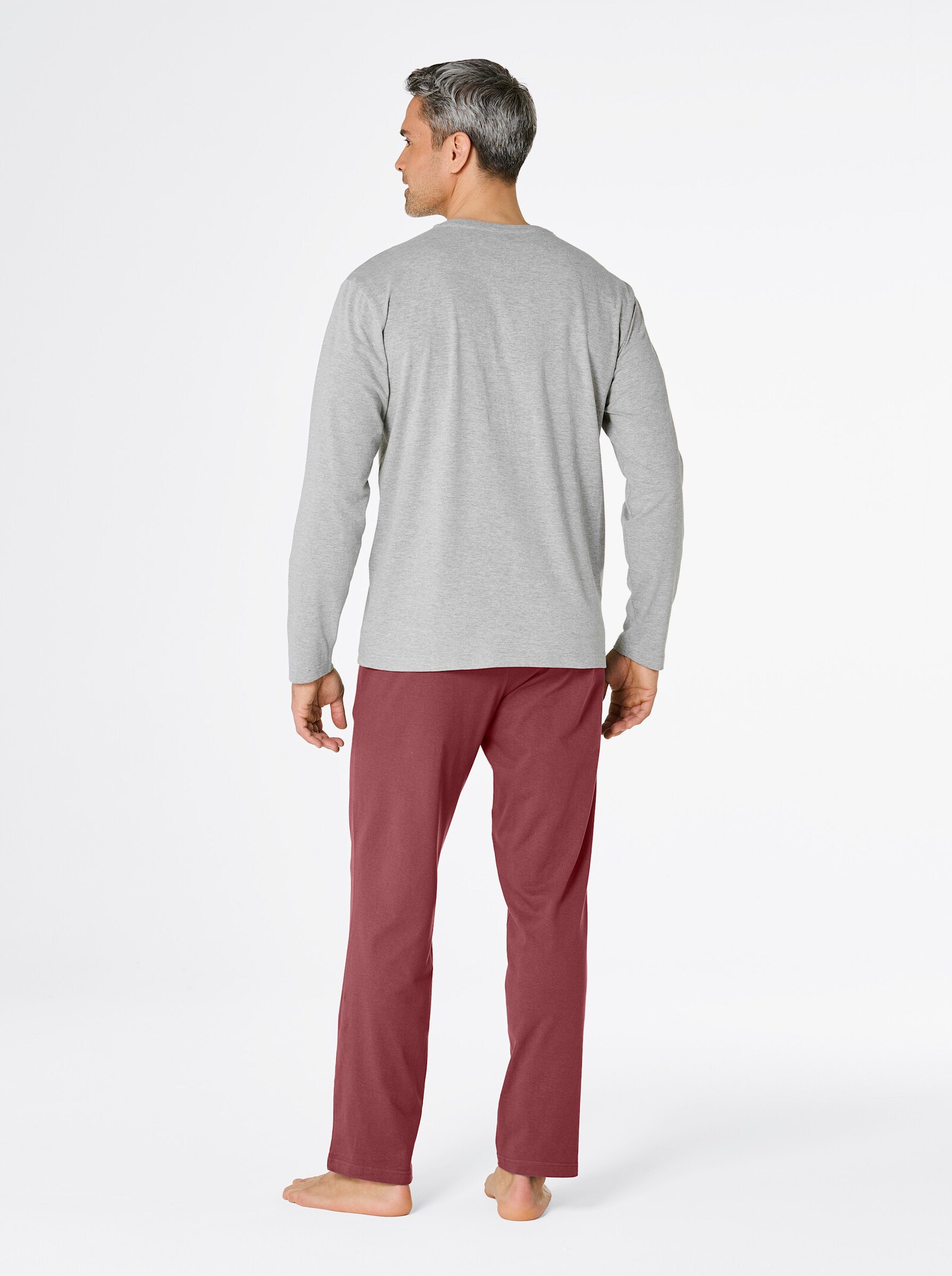 wäschepur men Schlafanzüge - petrol + dunkelrot
