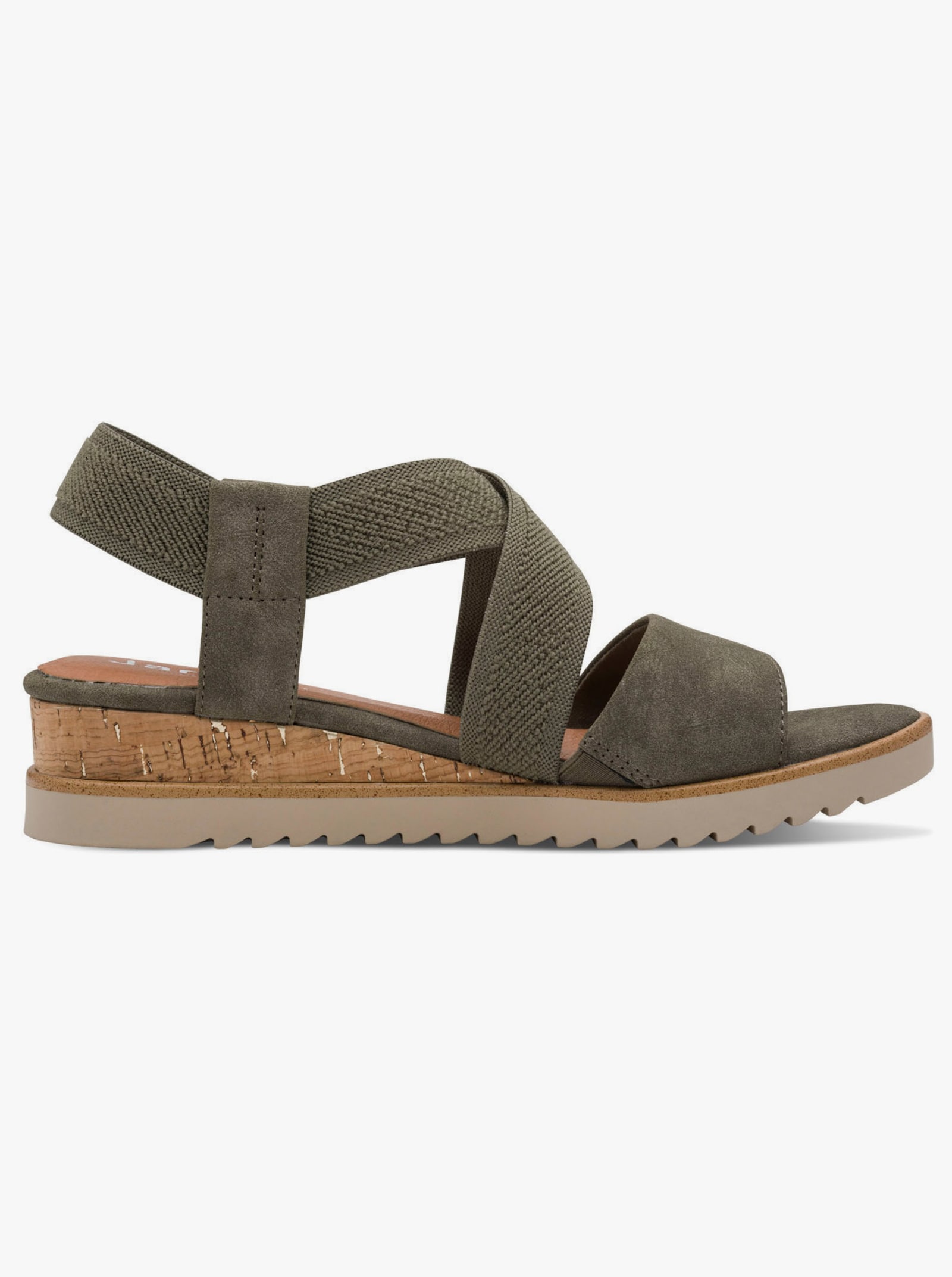 Jana Sandalette mit profilierter Sohle - khaki
