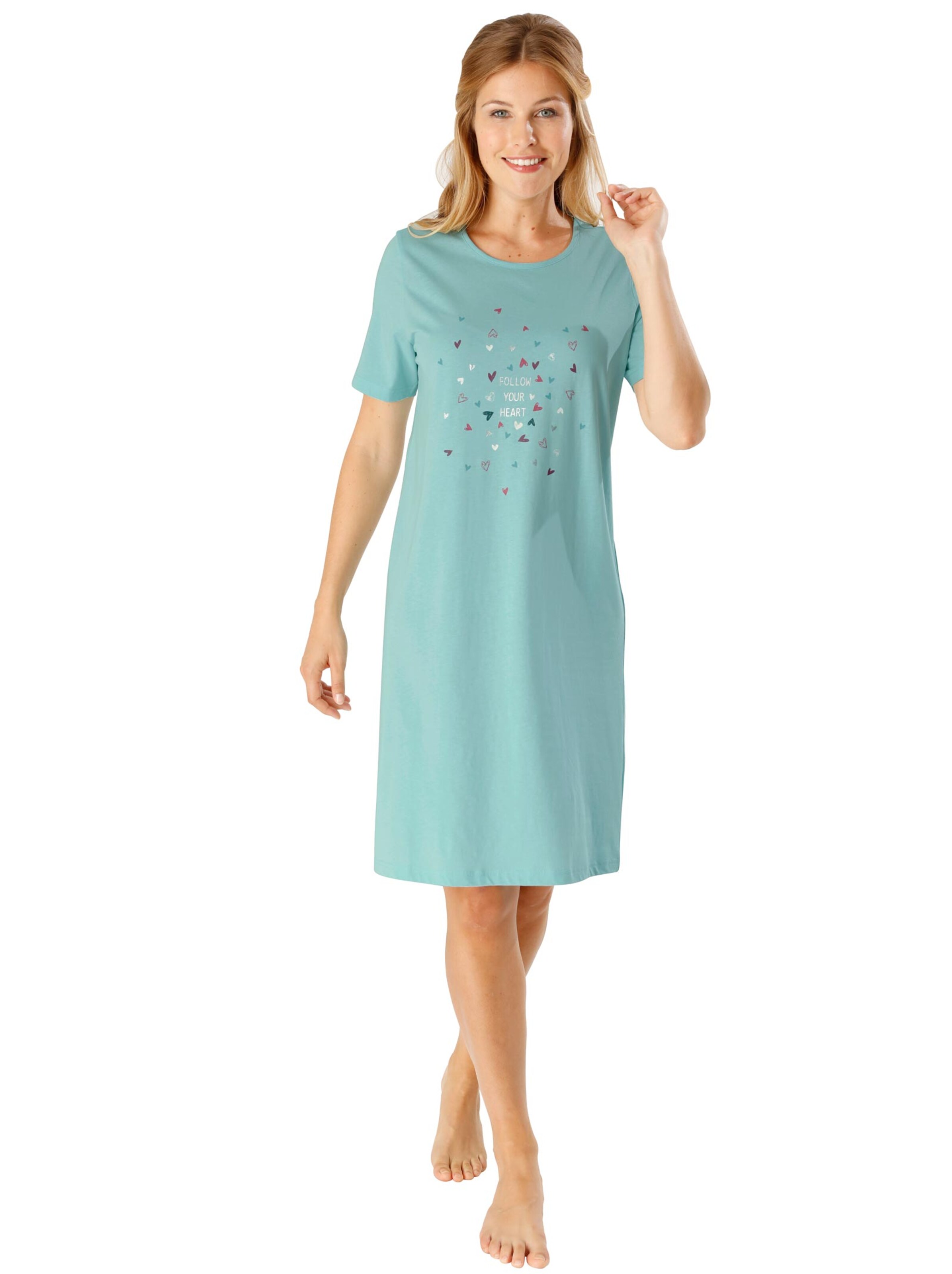 Nachthemd - mint + mauve