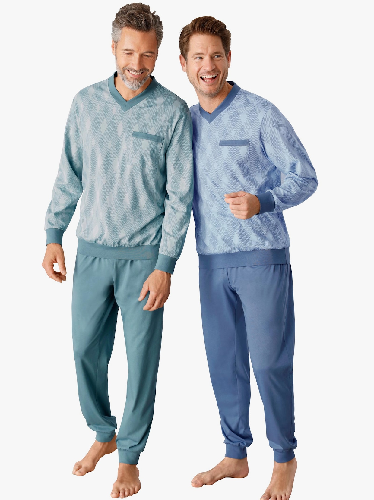 KINGsCLUB Pyjama's - mint + blauw