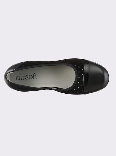 airsoft modern+ Ballerina mit Luftlöchern - schwarz