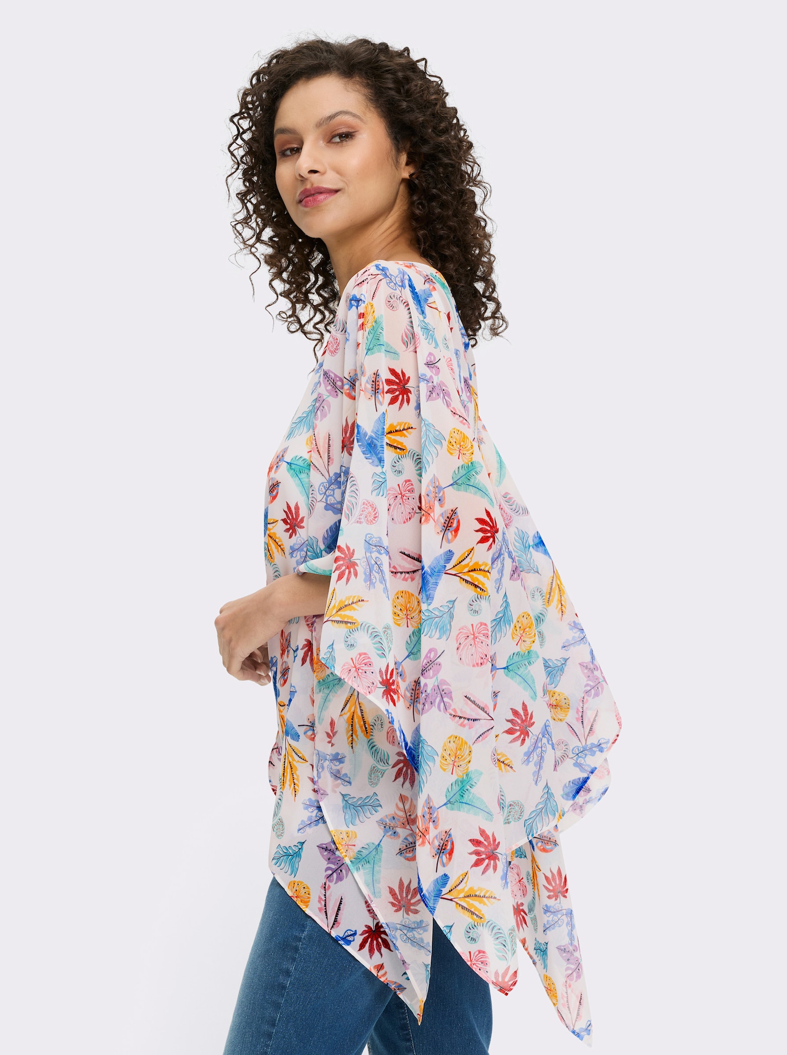 heine Tunique - blanc-corail imprimé